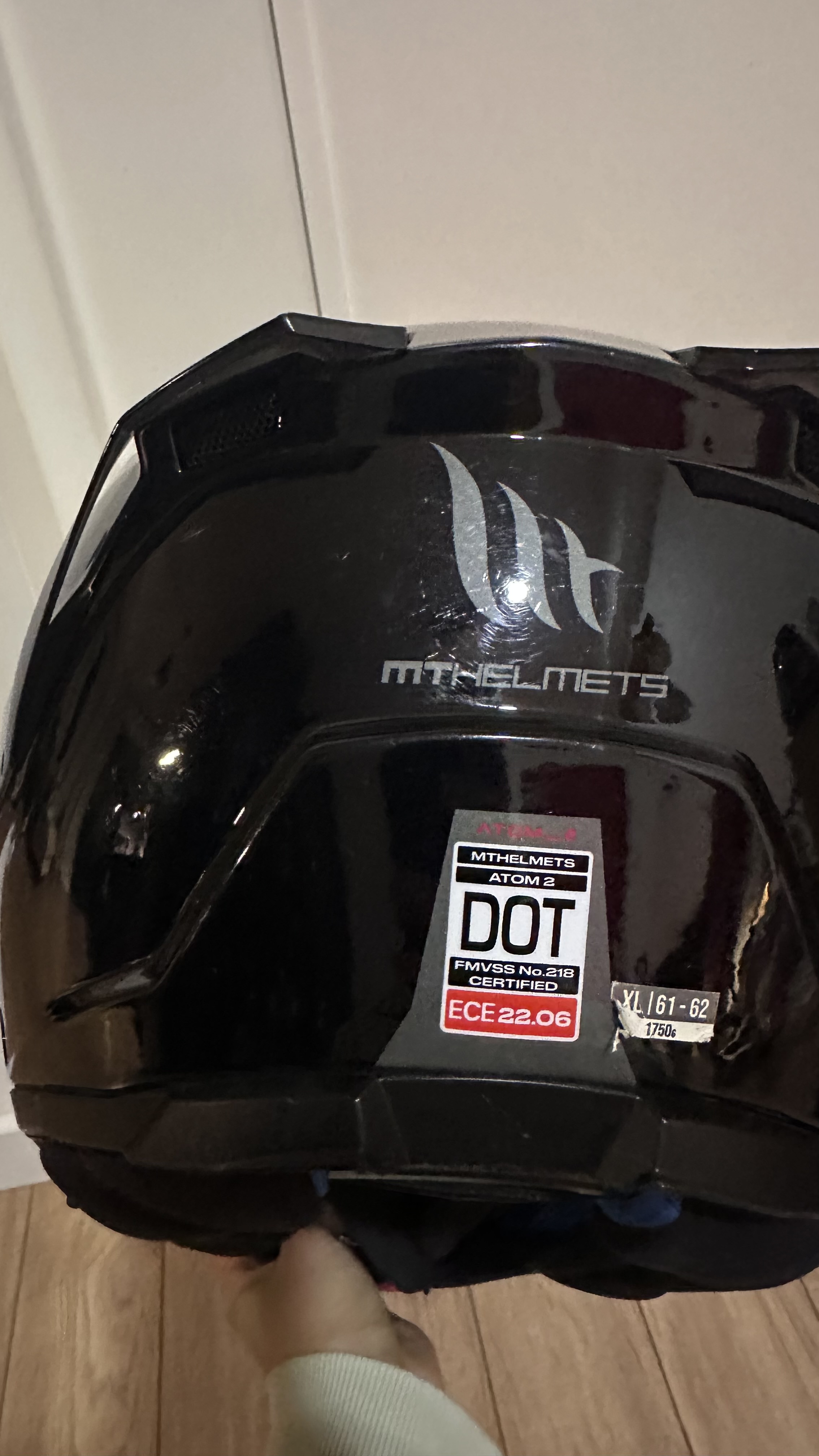 Мотошлем-модуляр MT Helmets Atom 2 (Размер XL, ECE 22.06)
