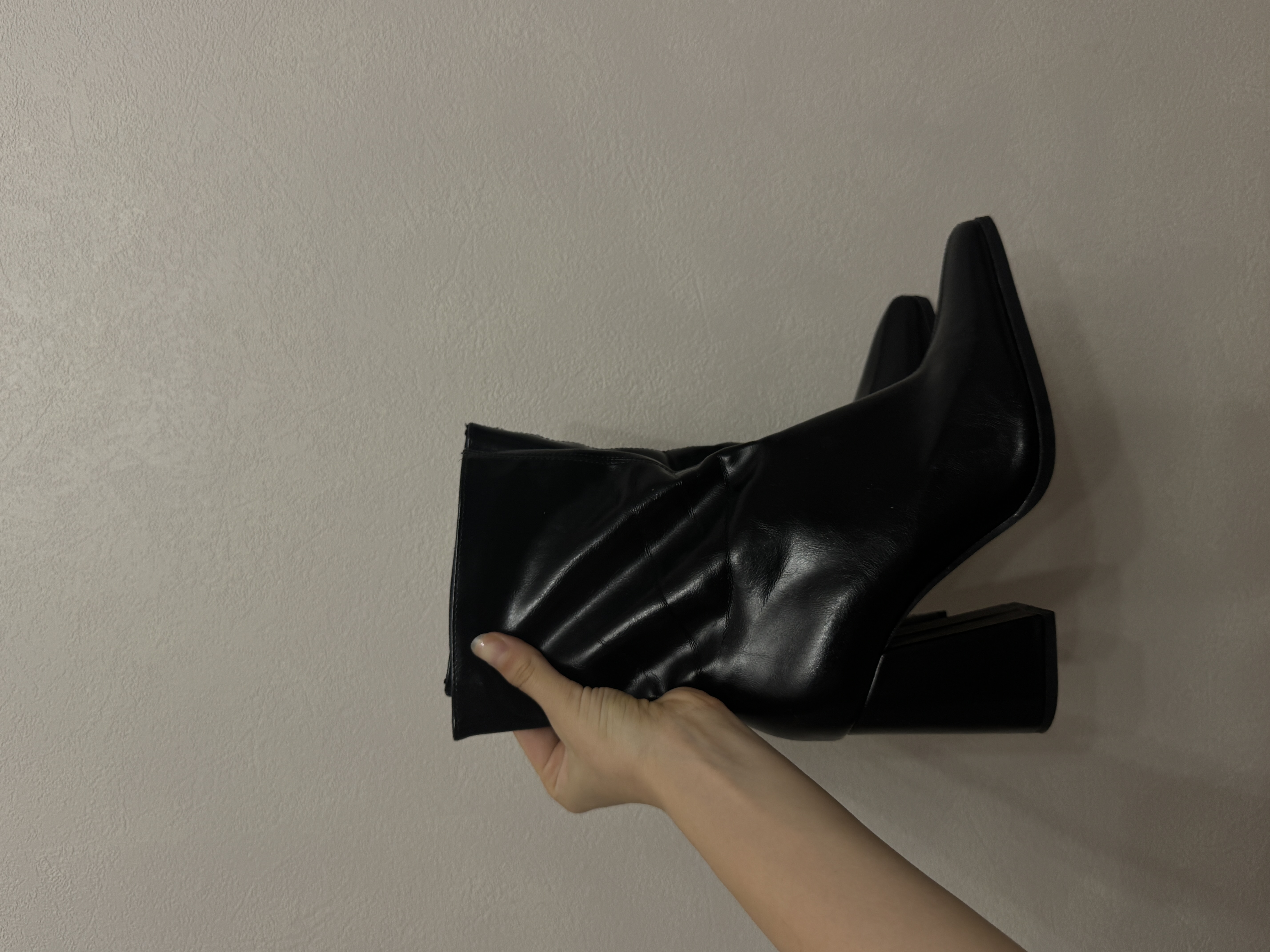 Bershka Black Heeled Ankle Boots