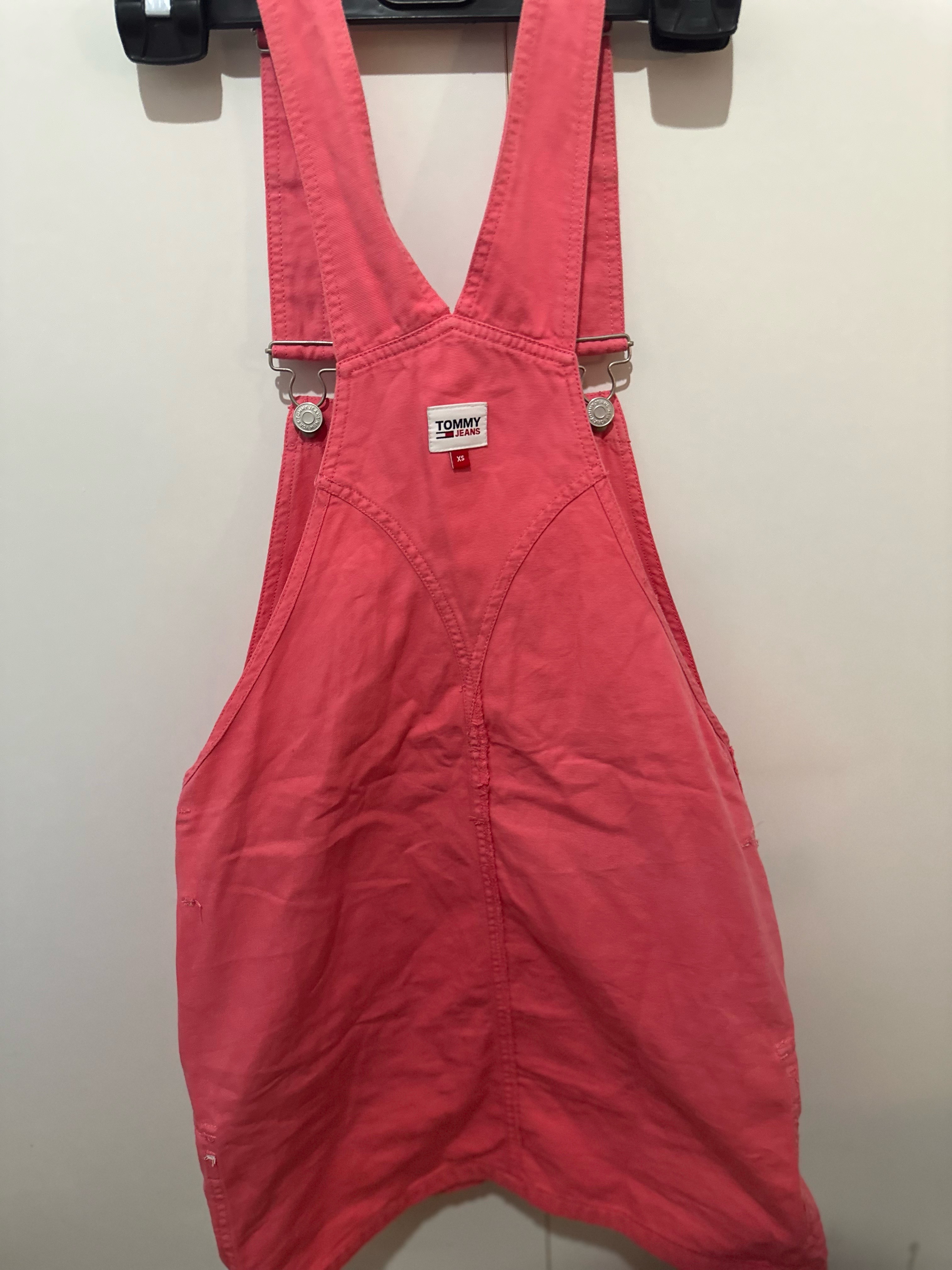 Tommy Jeans Pink Overalls Dress