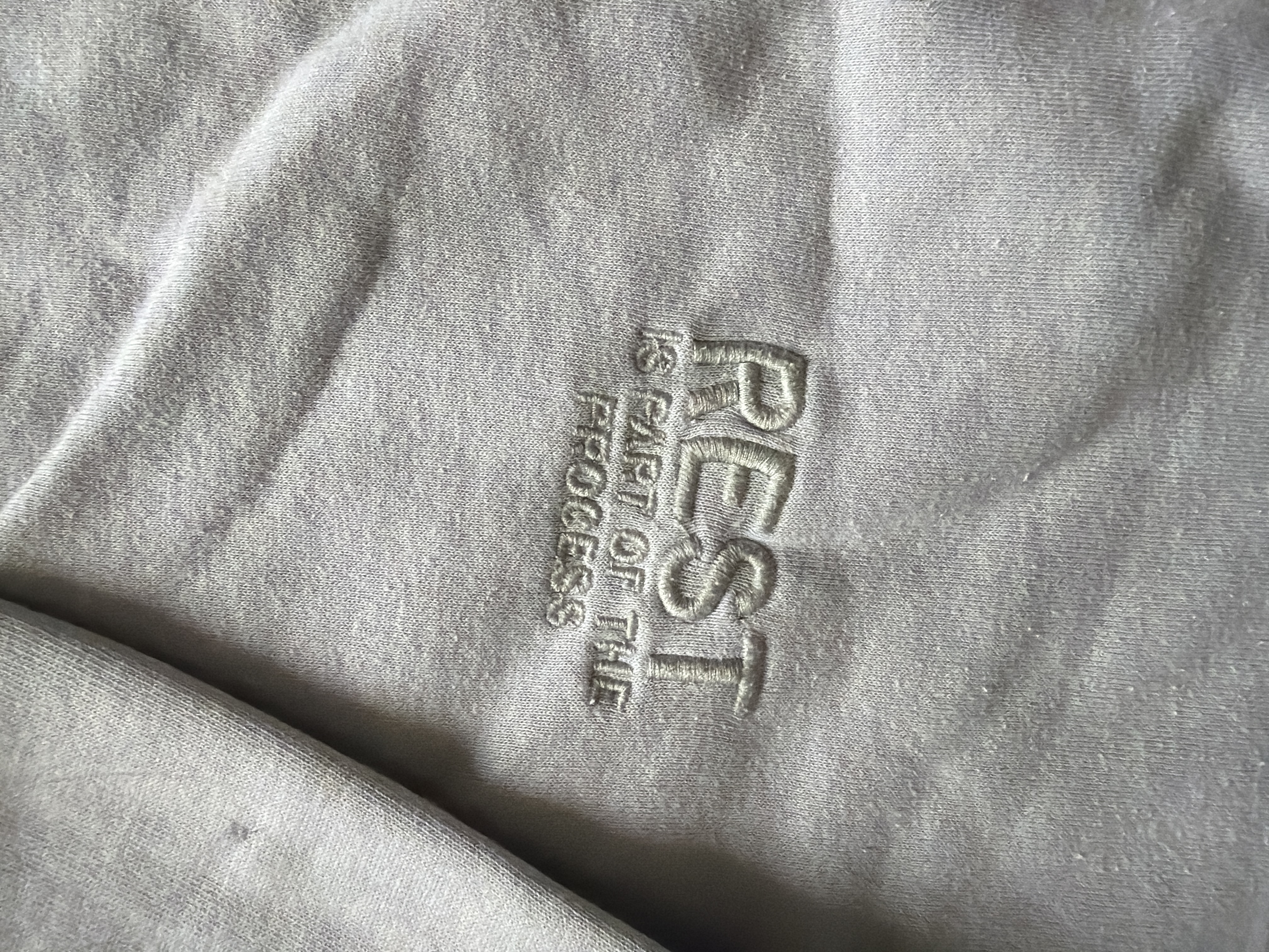 Light Grey Embroidered Sweatshirt