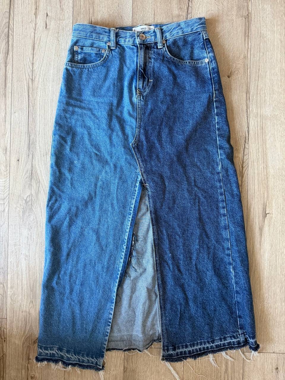 Mango джинсовая юбка макси XS/S