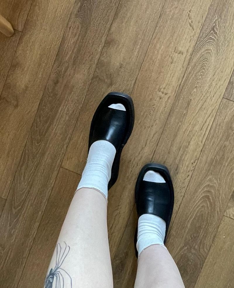 Black Platform Sandals