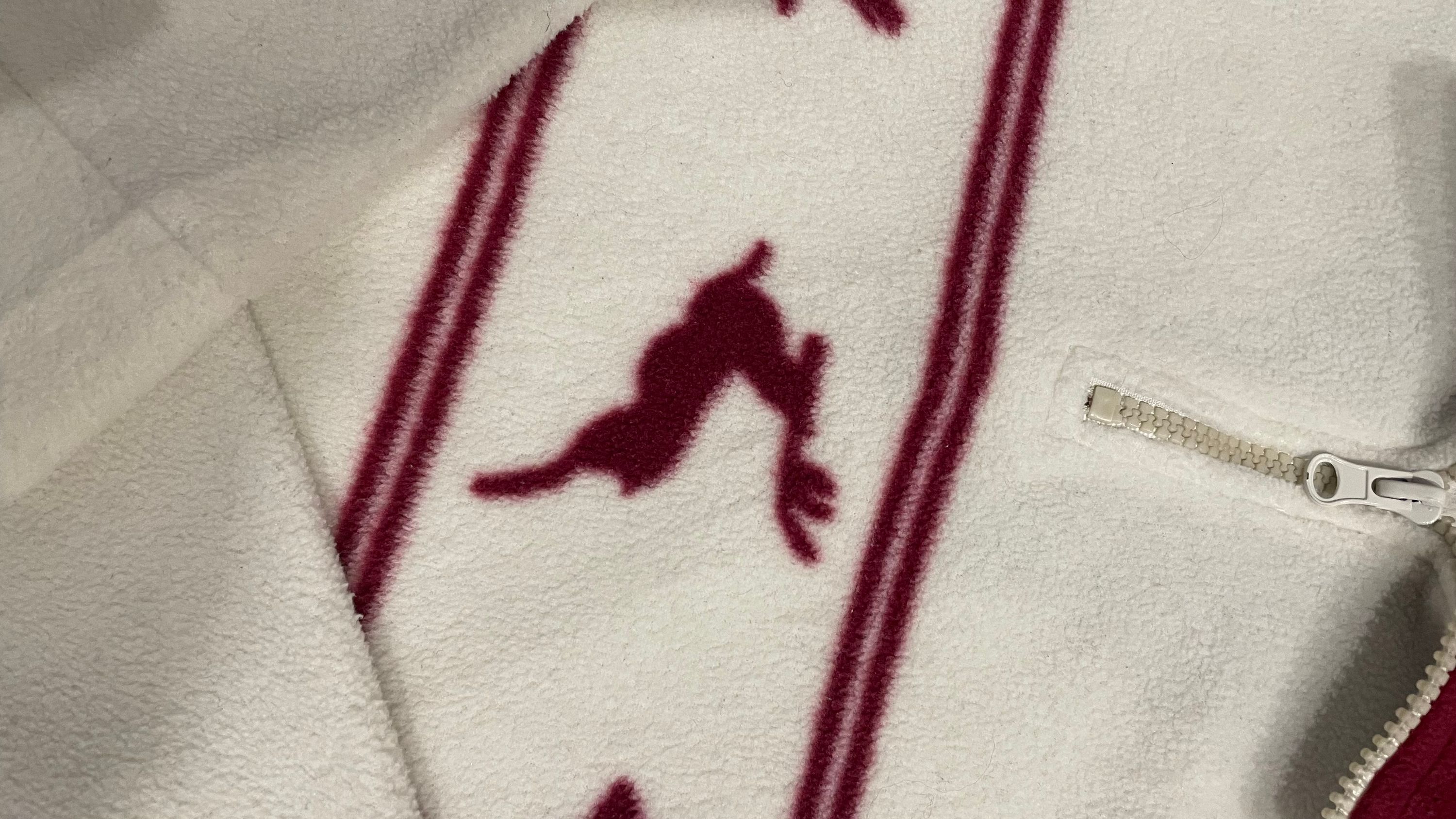 Fila Quarter-Zip Fleece Sweater with Animal Motifs
