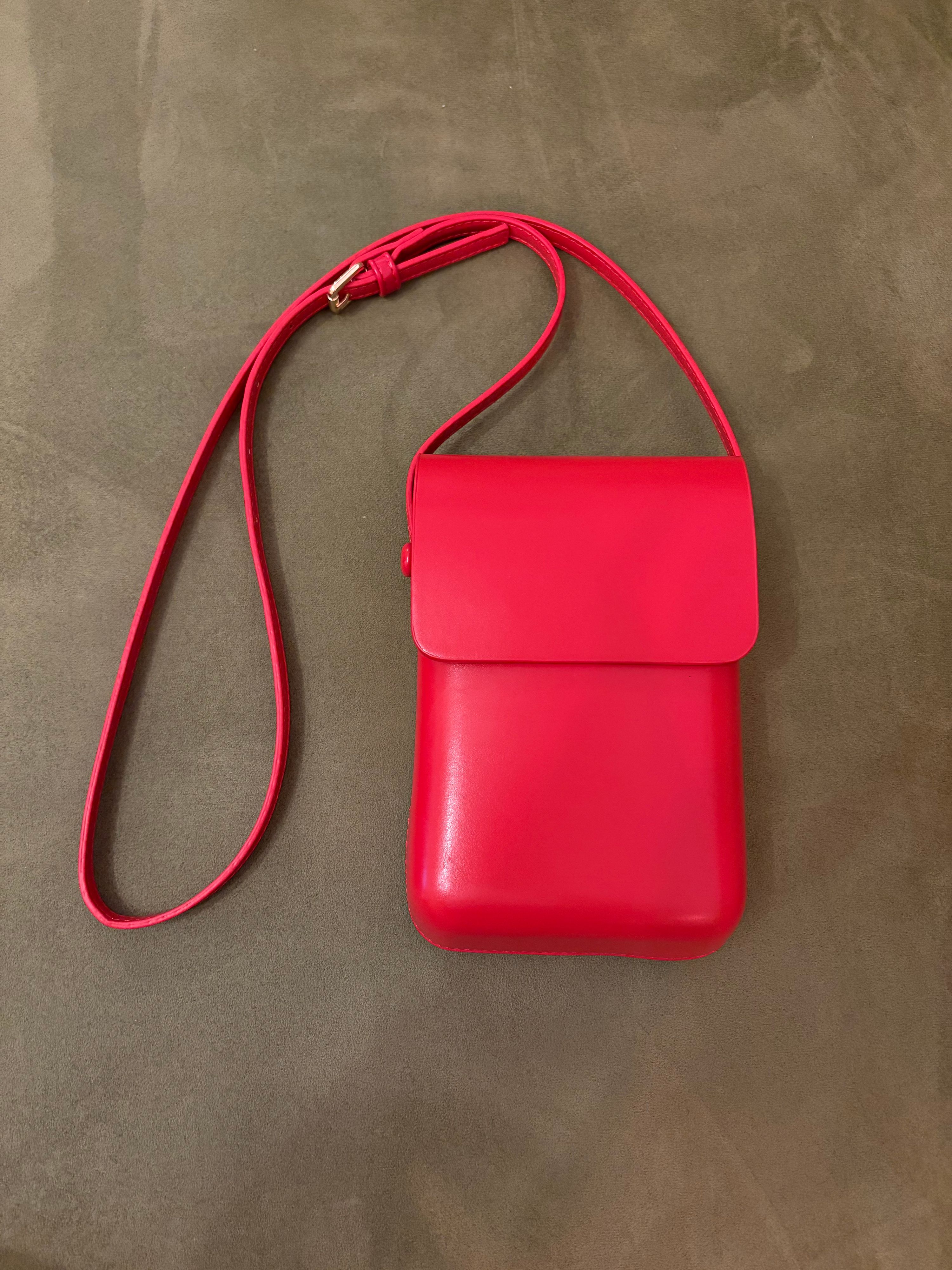 Red Crossbody Phone Bag |Красная сумочка-кросс-боди
