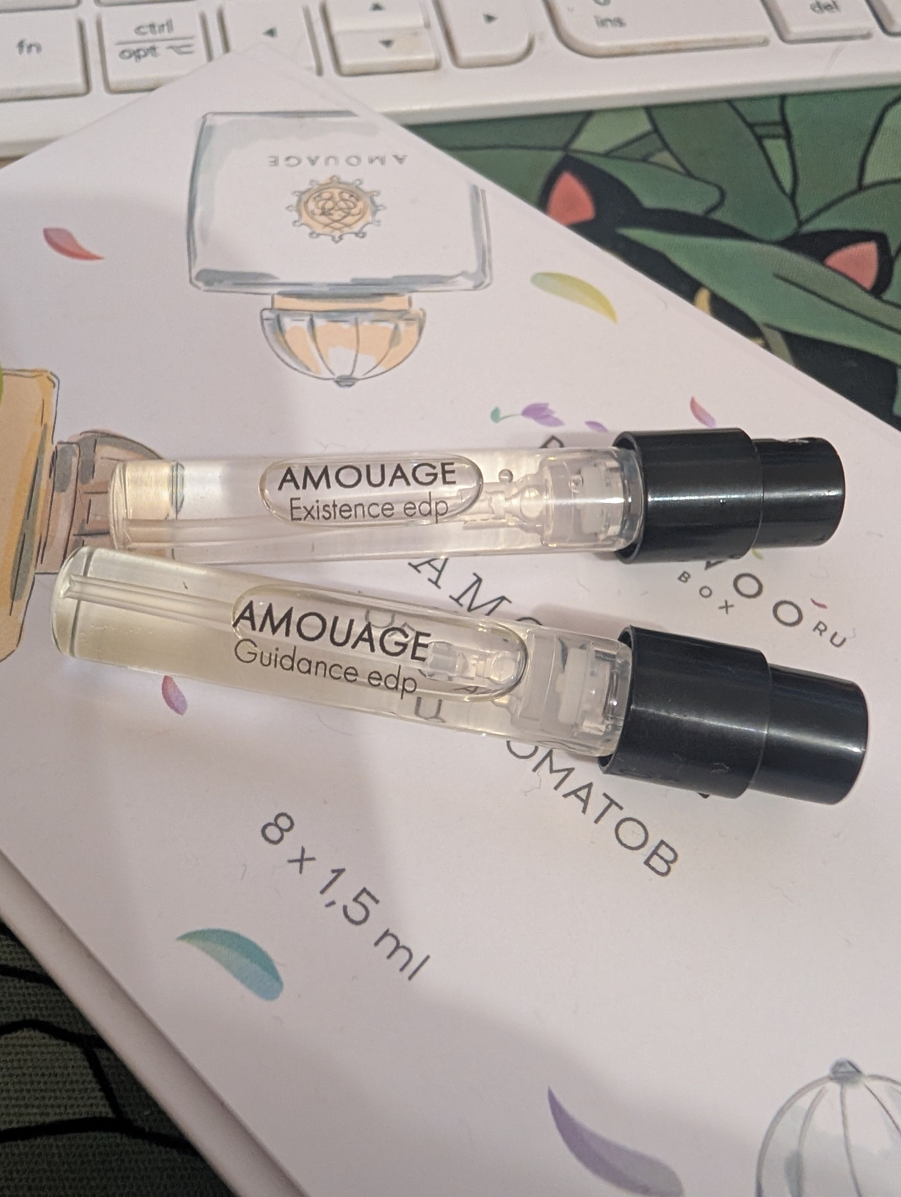 Amouage Existence and Guidance EDP Samples