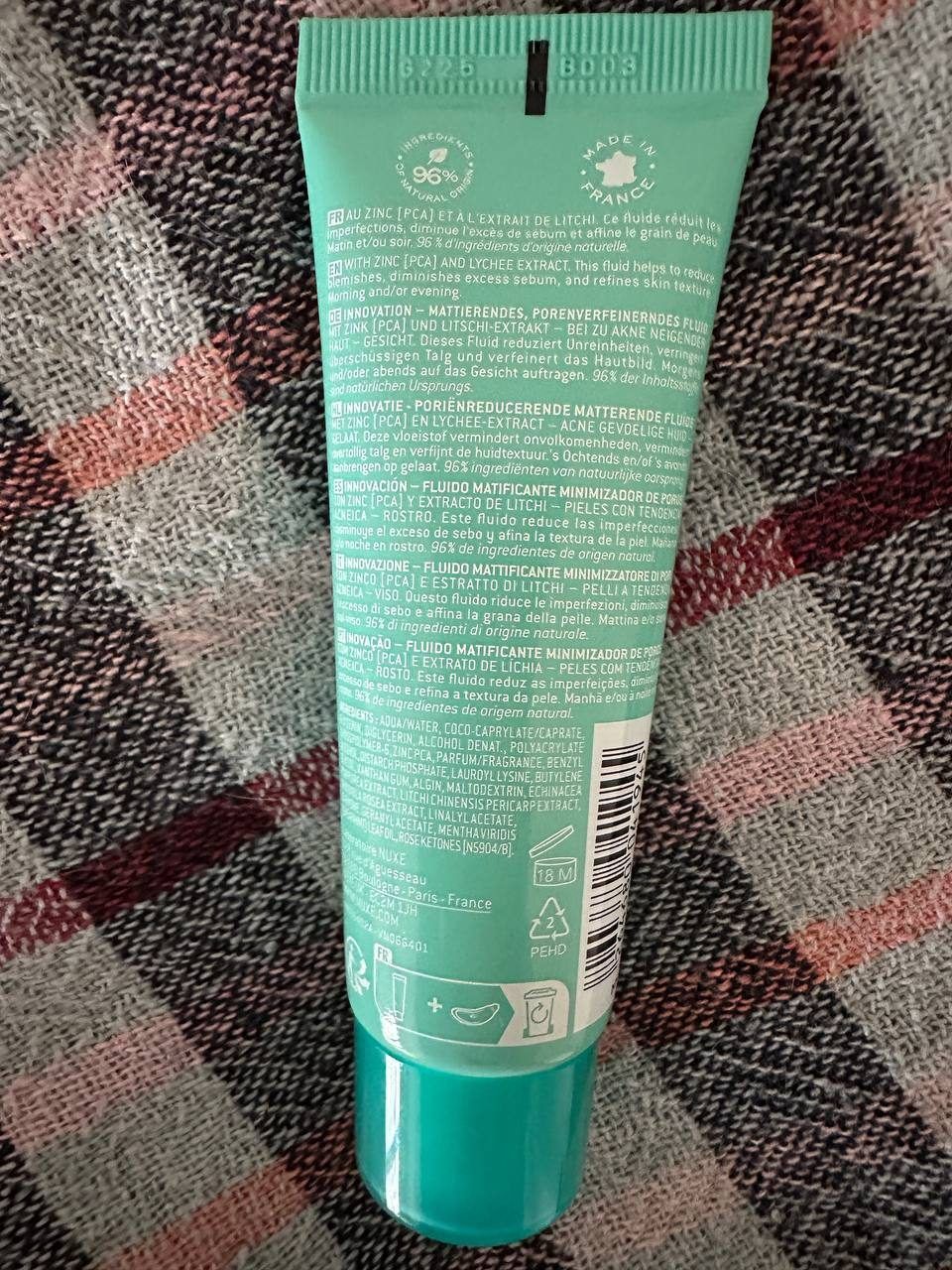 Матирующий флюид Nuxe Zinc Power Mattifying Fluid Pore Minimizer, 40
