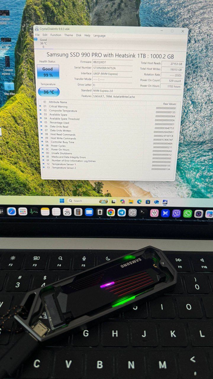 Ssd накопитель Samsung 990 Pro with heatsink, 1 ТБ