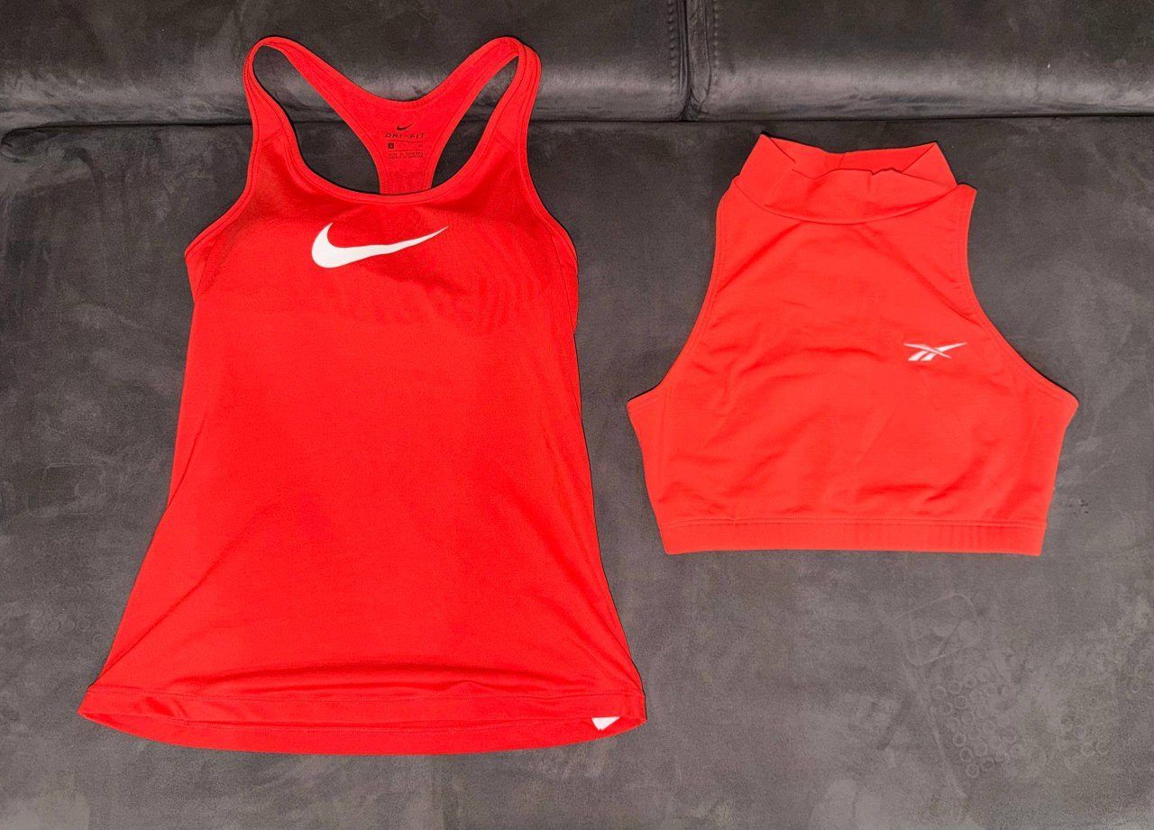 Майка и топ Nike / Reebok, размер S и M