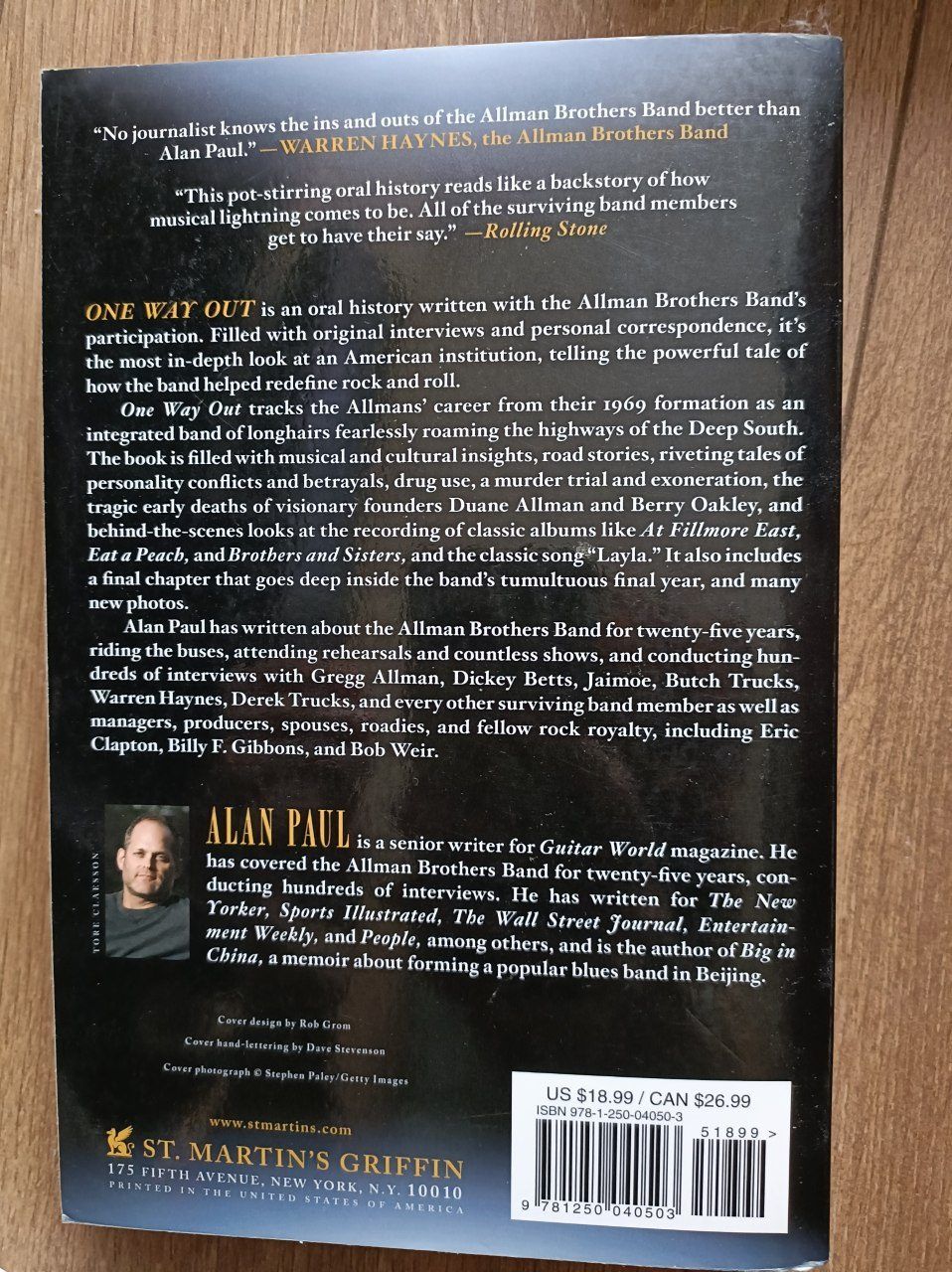 Книга one way out: the inside history of the allman brothers band