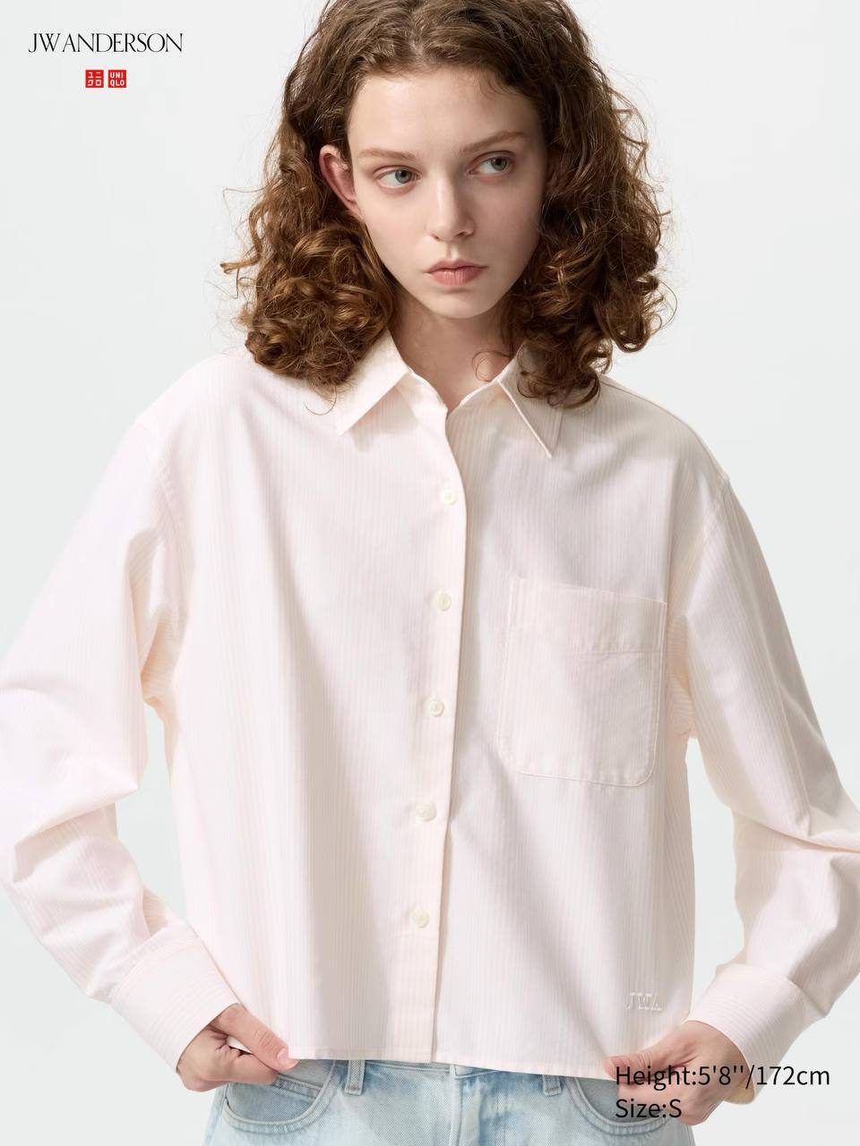 Рубашка Uniqlo Oxford Boxy Shirt, размер XS