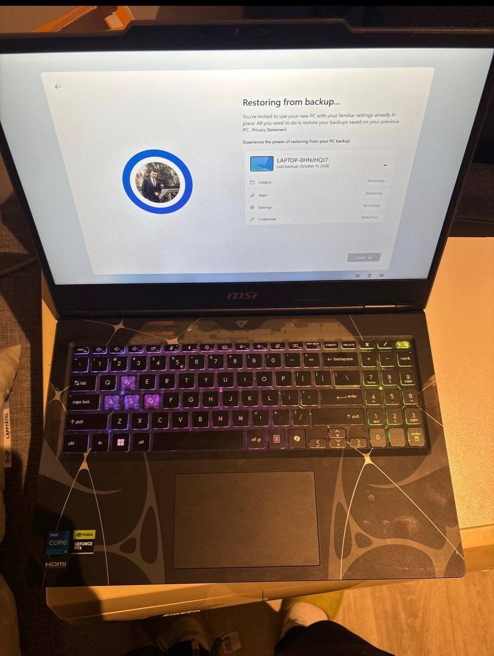 Ноутбук MSI Cyborg 15, 15,6 дюйма