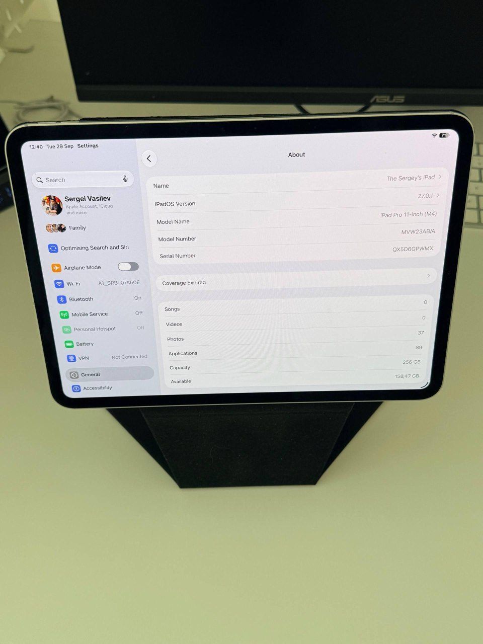 Планшет Apple iPad Pro M4, 256 ГБ