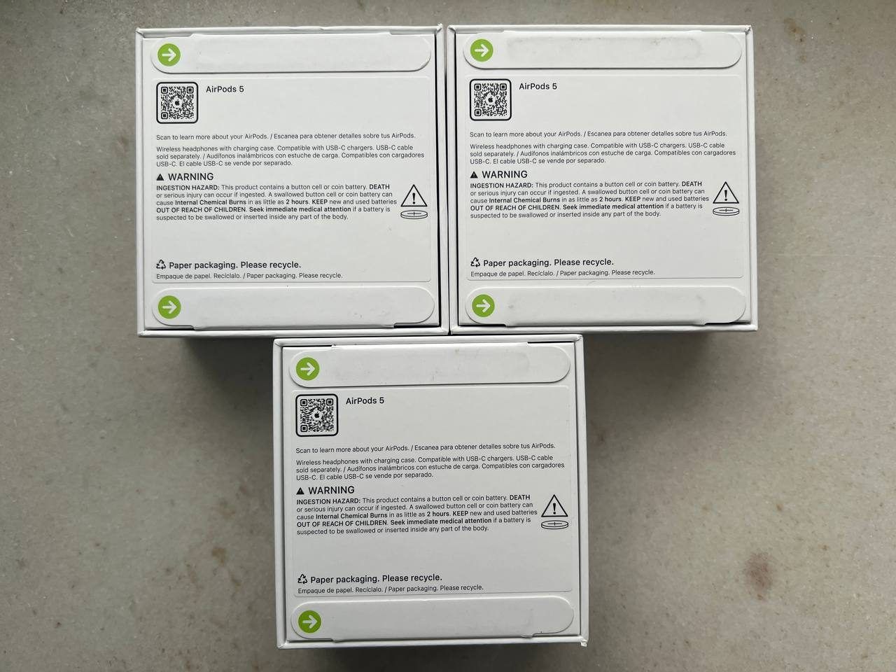 Наушники Apple AirPods 5, новые