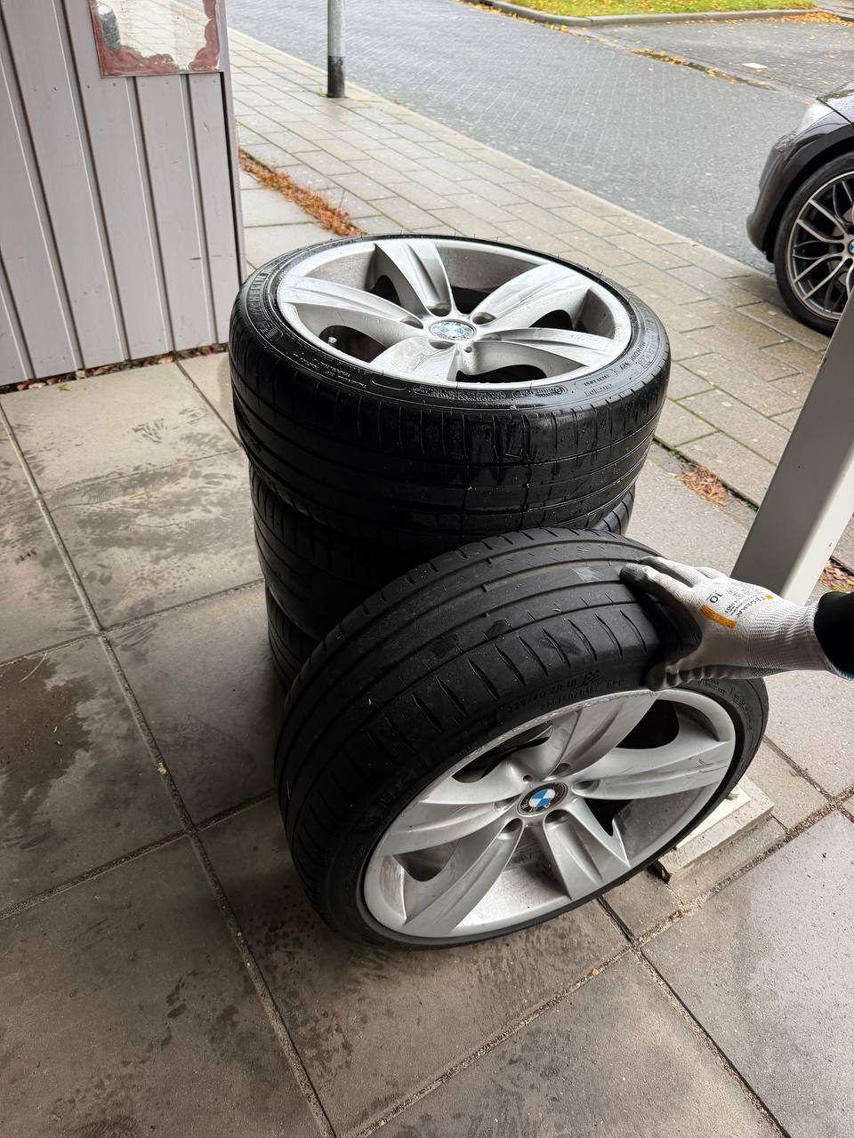 Диски с резиной бмв style 189, разноширокие