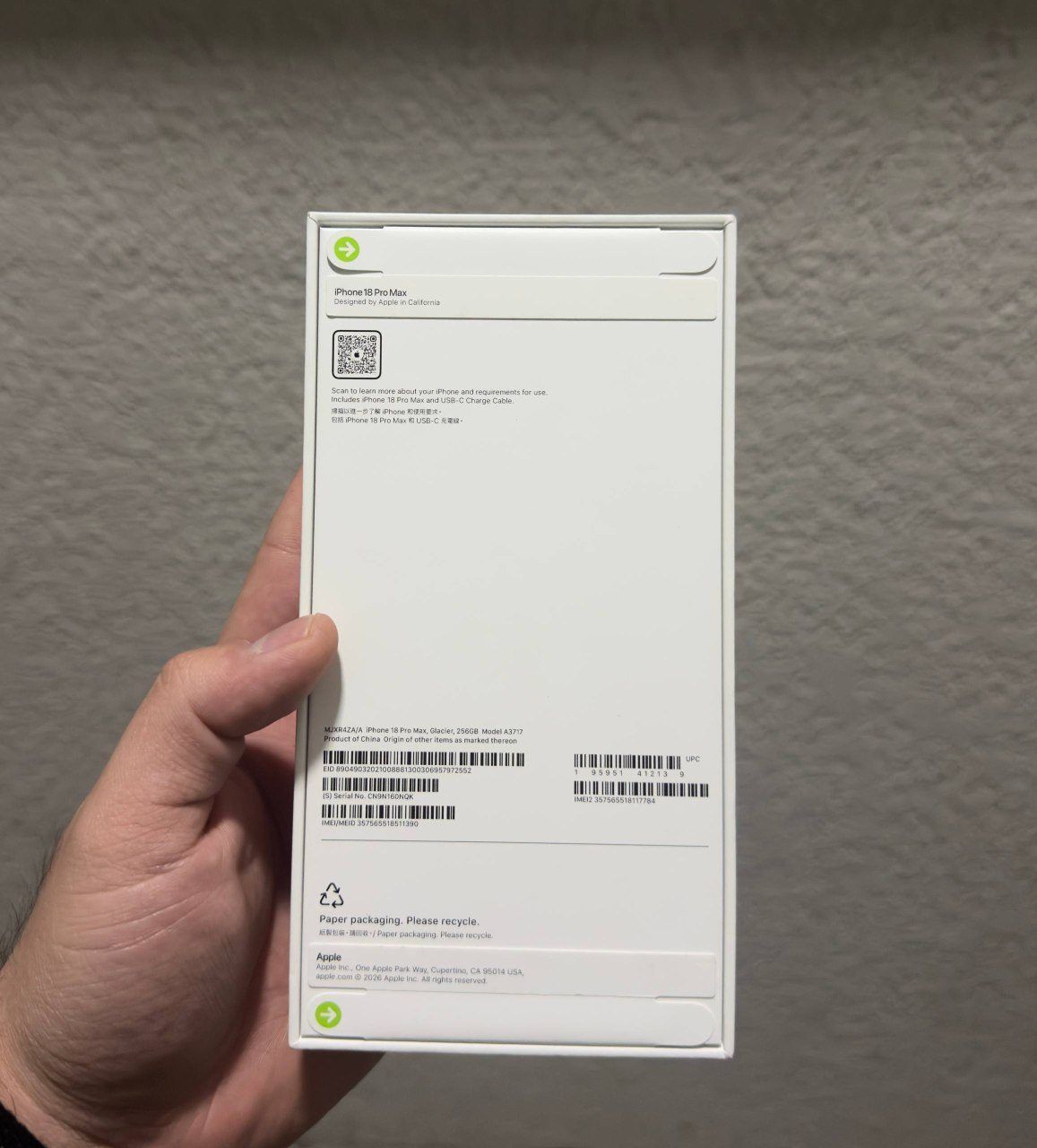 Смартфон Apple iPhone 18 Pro Max, 256 ГБ
