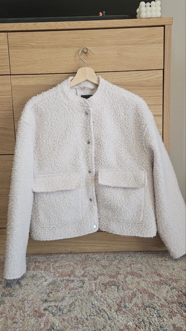 Zara пальто барашка, размер 164