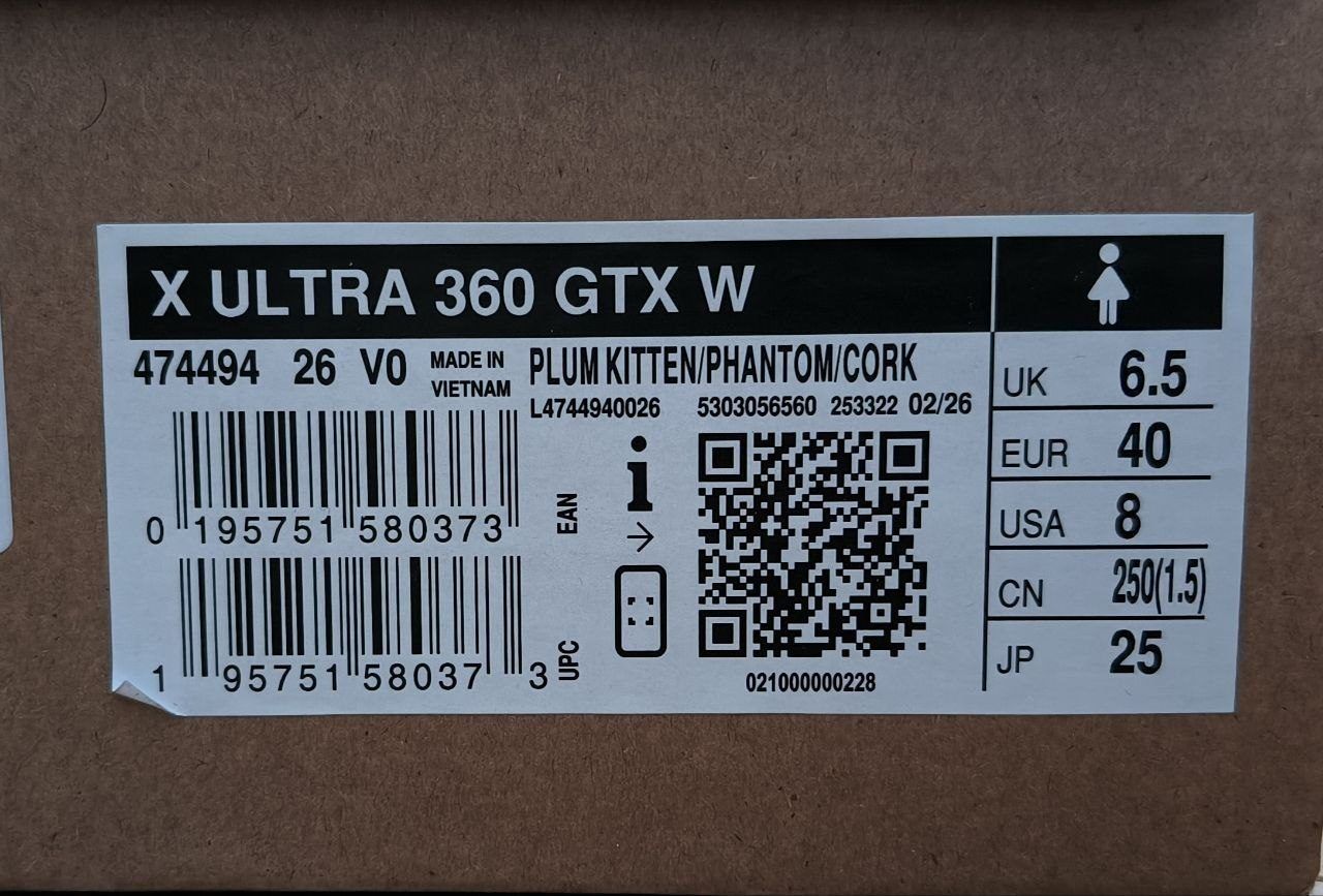 Кроссовки Salomon X Ultra 360 GTX, размер 40
