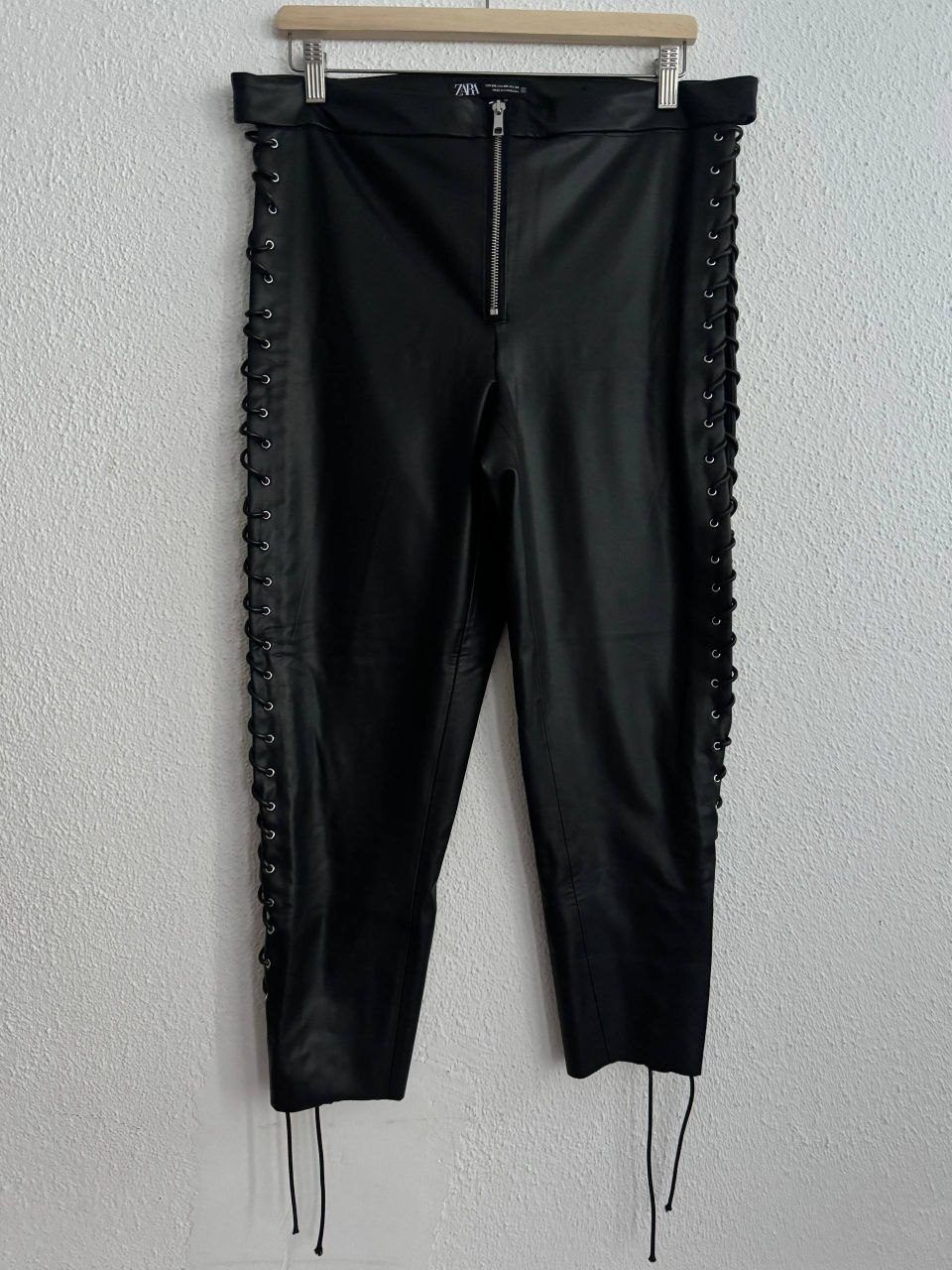 Zara брюки из экокожи XXL