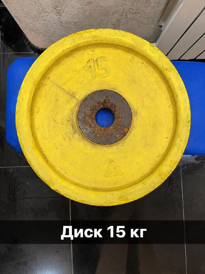 Диск для штанги, 15 кг