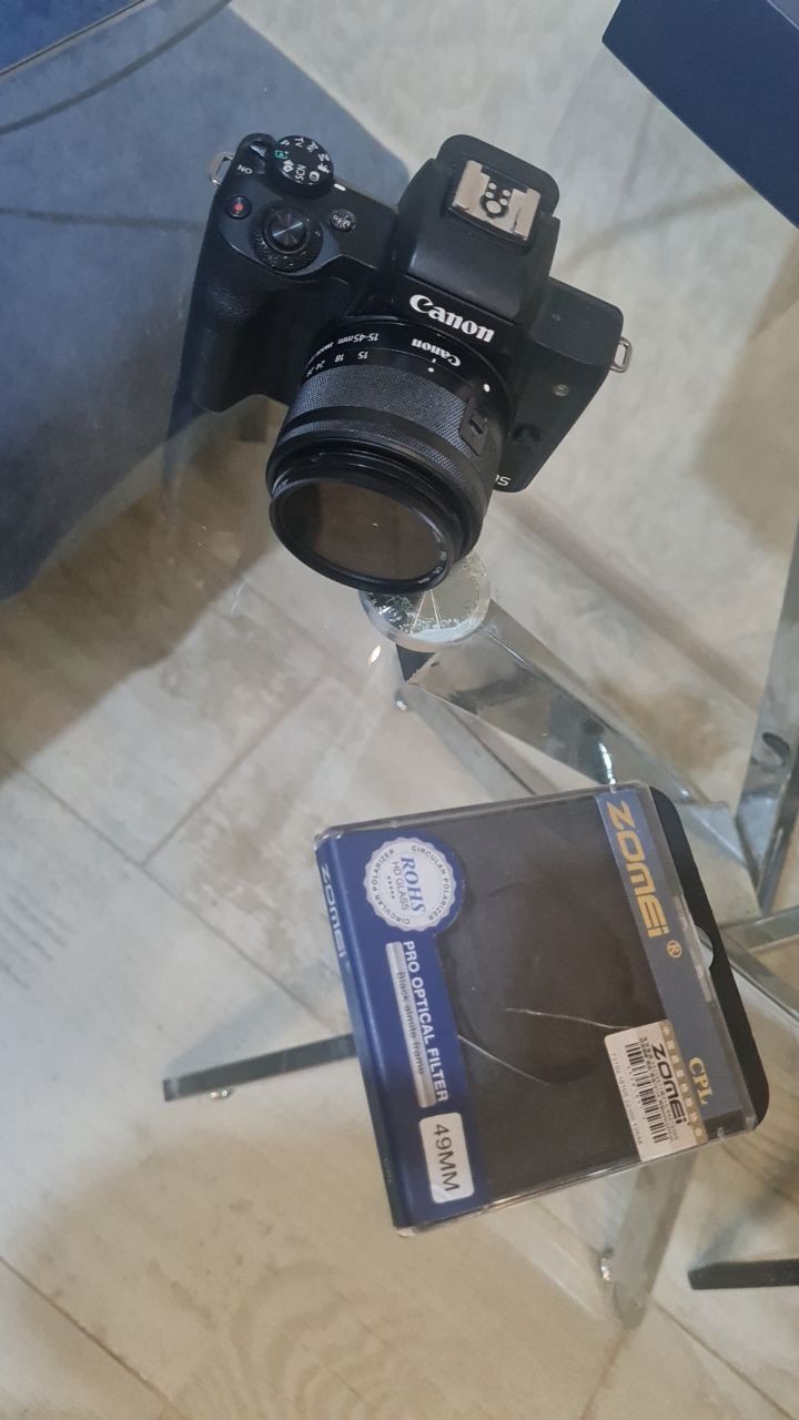 Фотоаппарат Canon M50 Mark II, объектив и фильтр