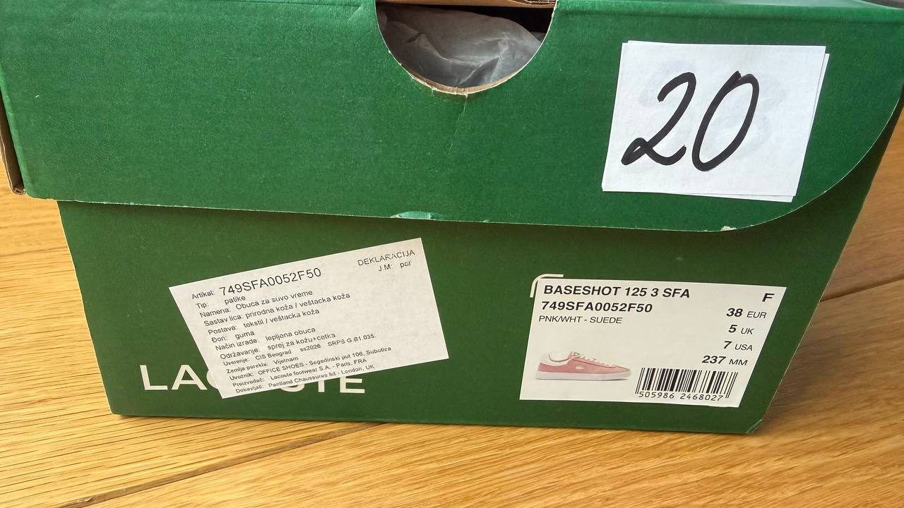 Кеды Lacoste, размер 38