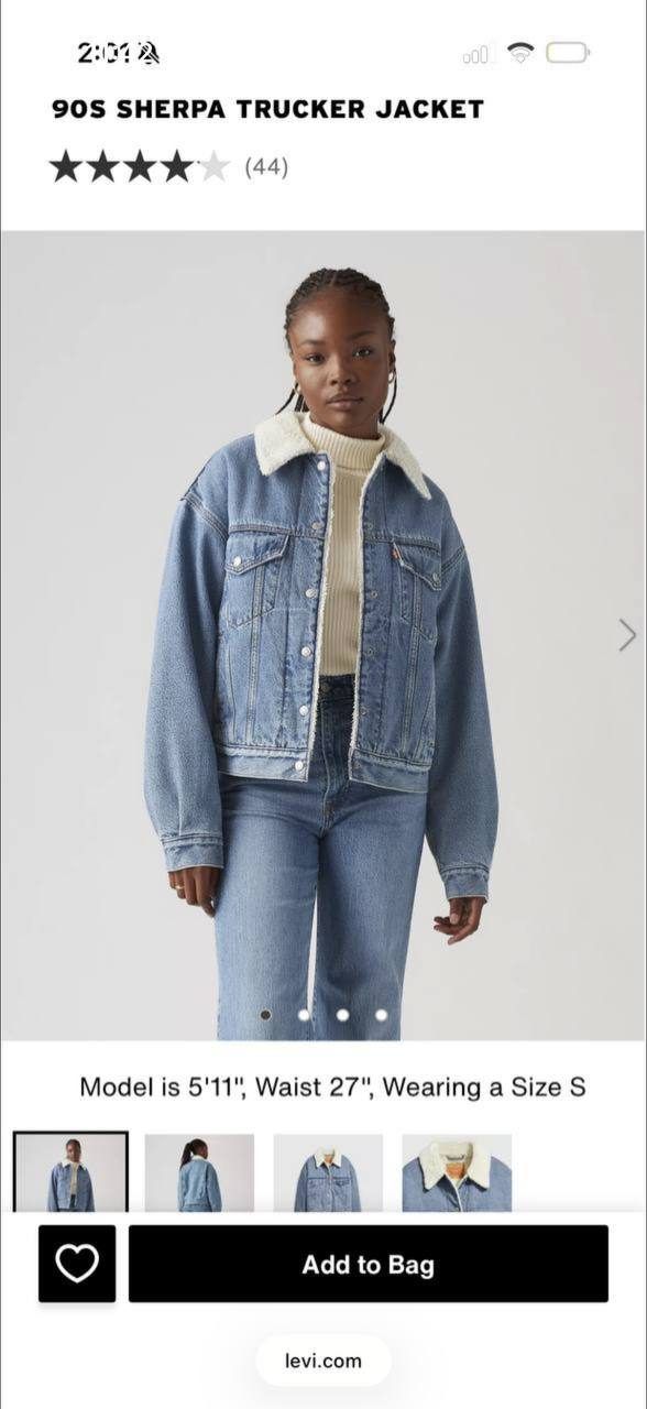 Джинсовая куртка Levi’s trucker jacket, размер s-m
