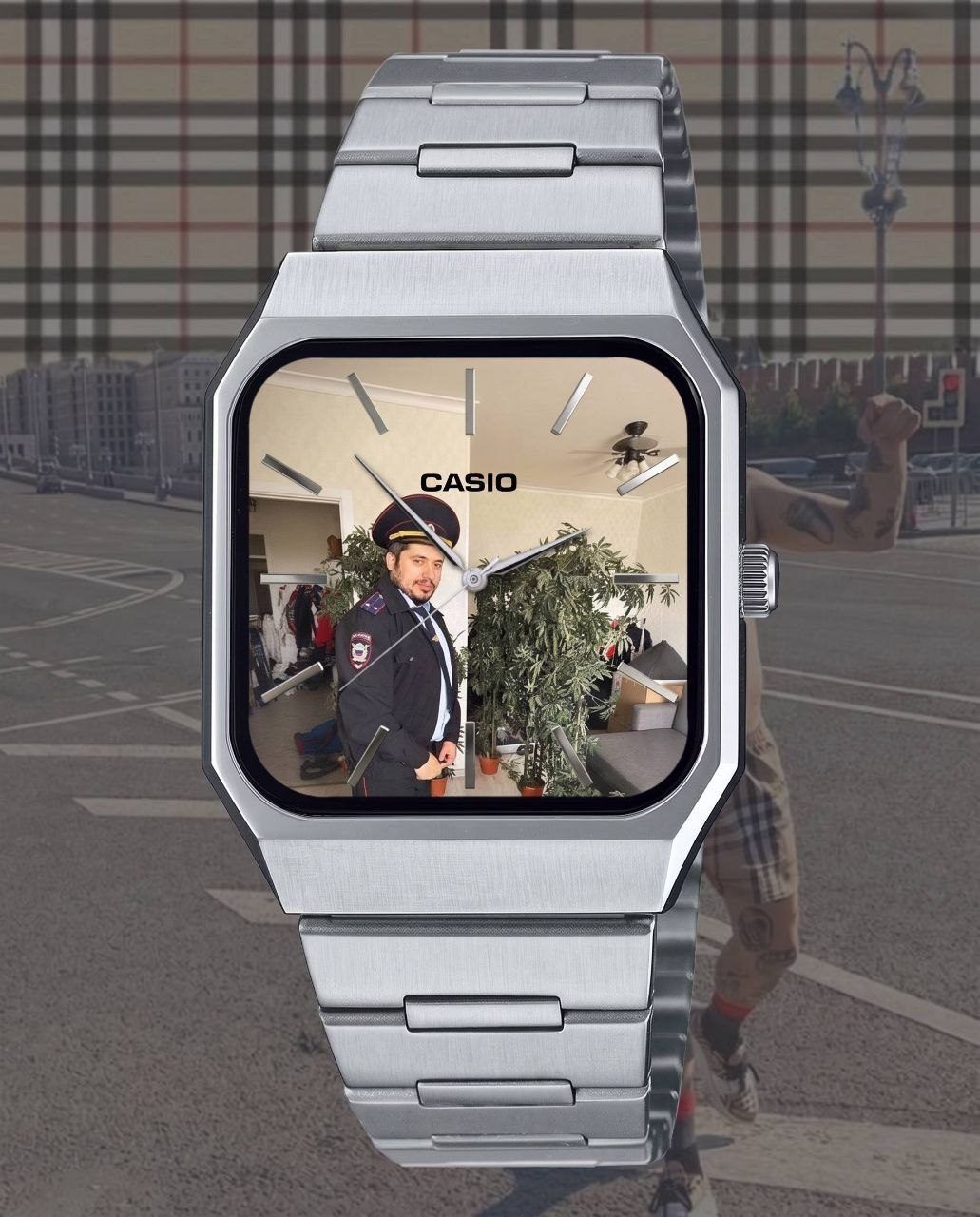 Часы Casio кастом с Пашей Техником, новые