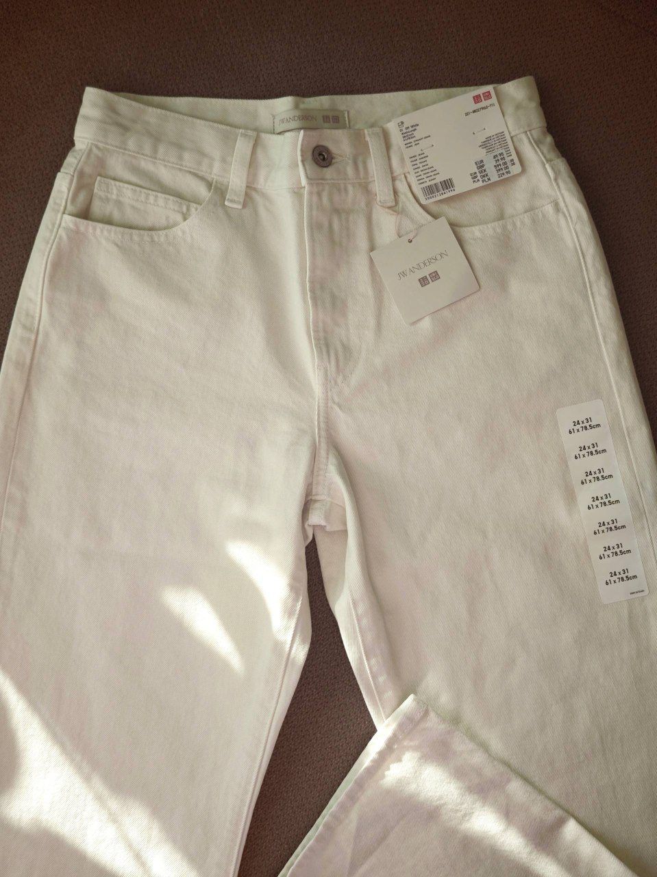 Джинсы UNIQLO x JW ANDERSON Straight Fit, размер 24 inch