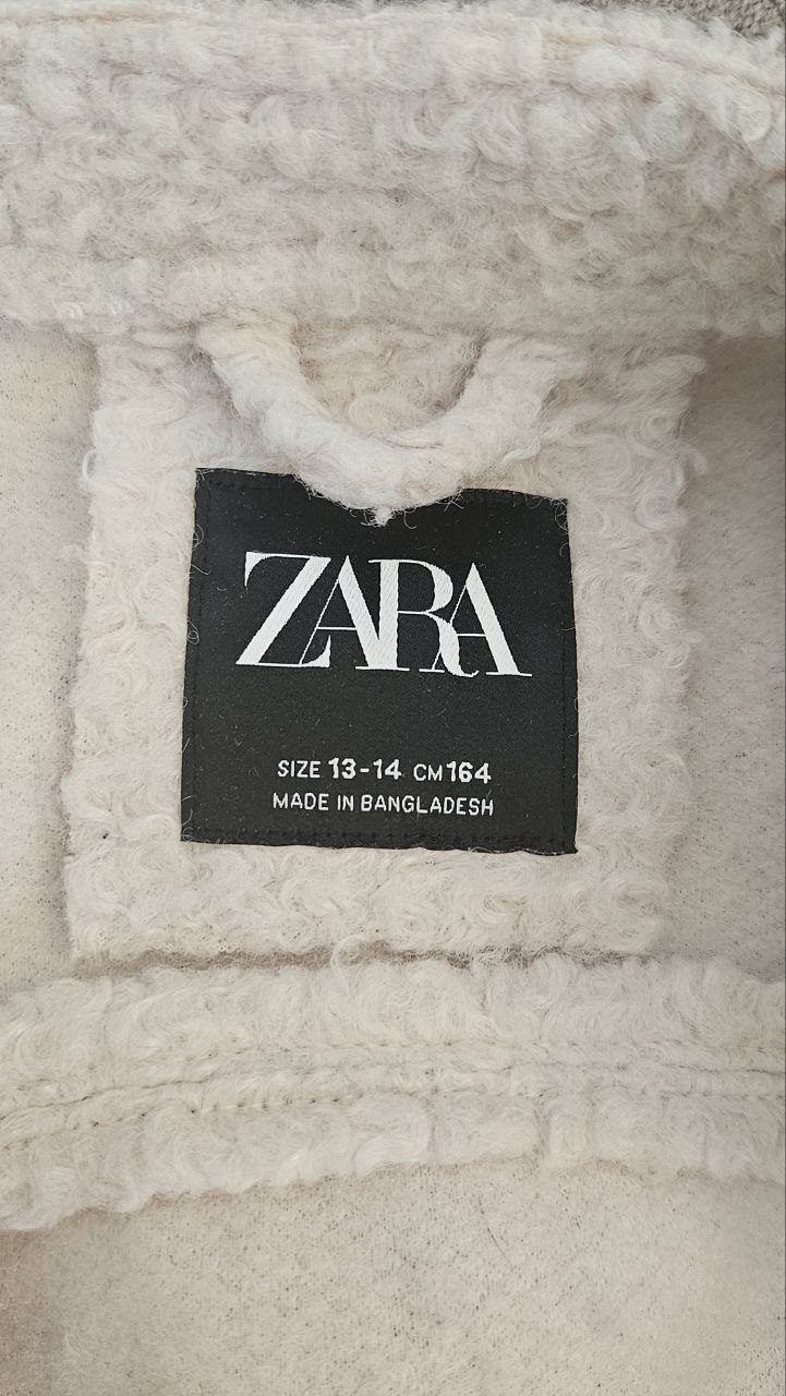 Zara пальто барашка, размер 164