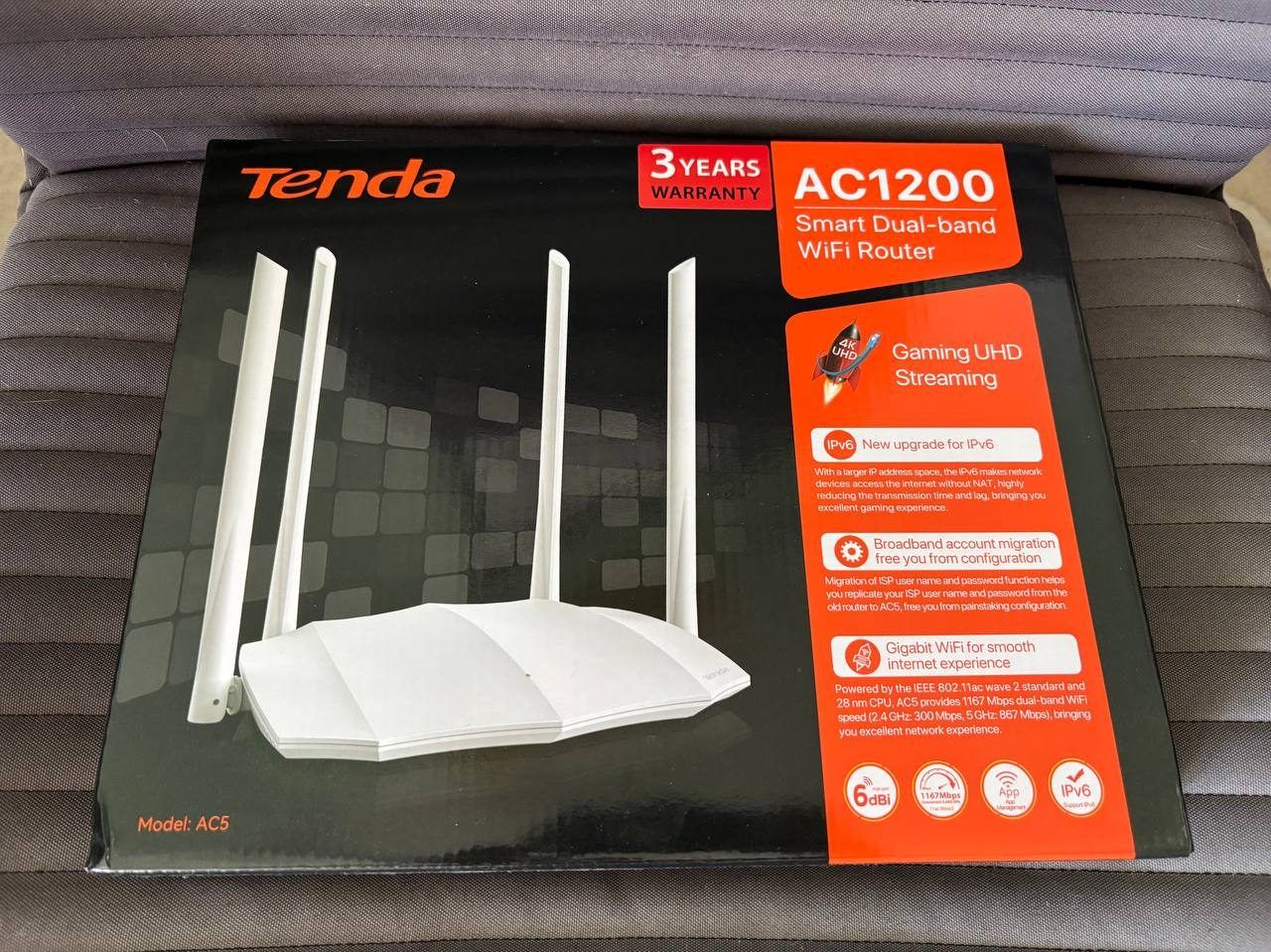 Роутер Tenda AC5, белый