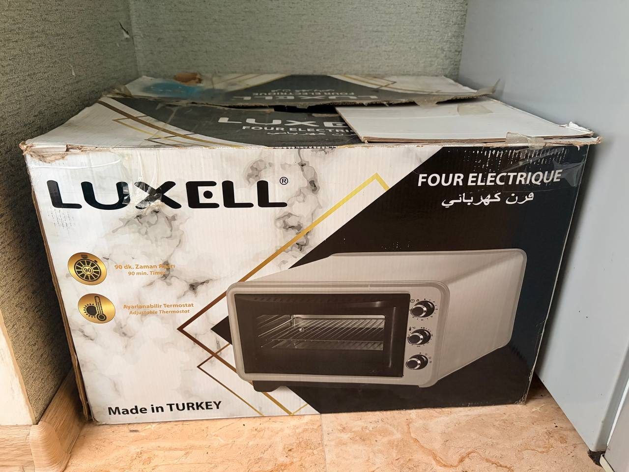 Электрическая печь Luxell, серый