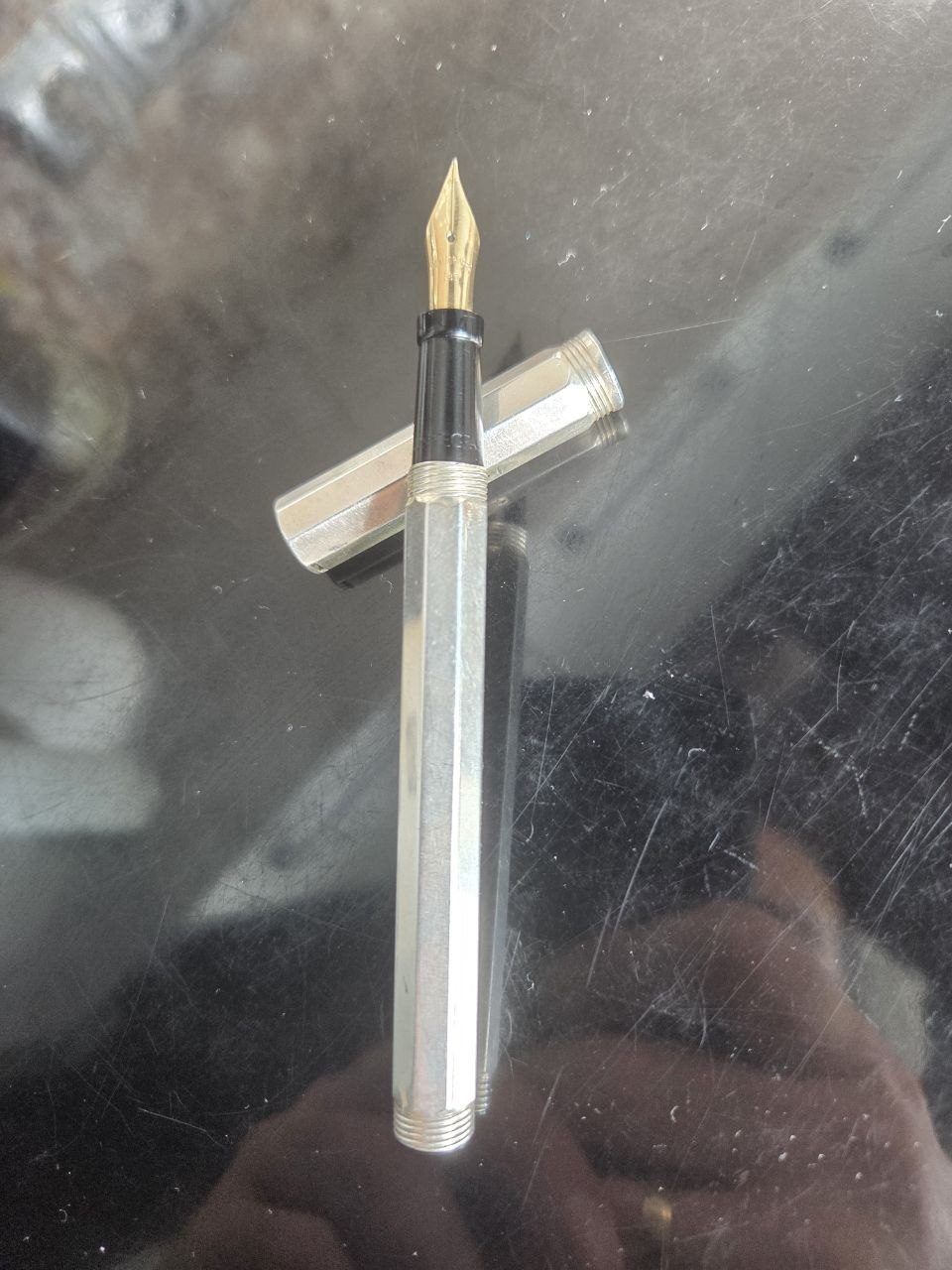 Перьевая ручка Montegrappa Reminiscence, серебряная с золотым пером