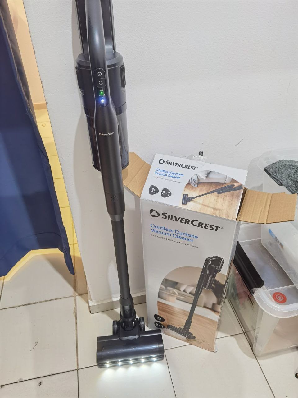 Пылесос аккумуляторный Silvercrest 120w