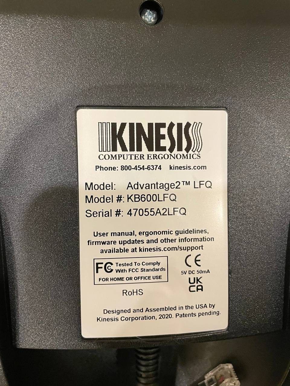 Клавиатура Kinesis Advantage2 LFQ