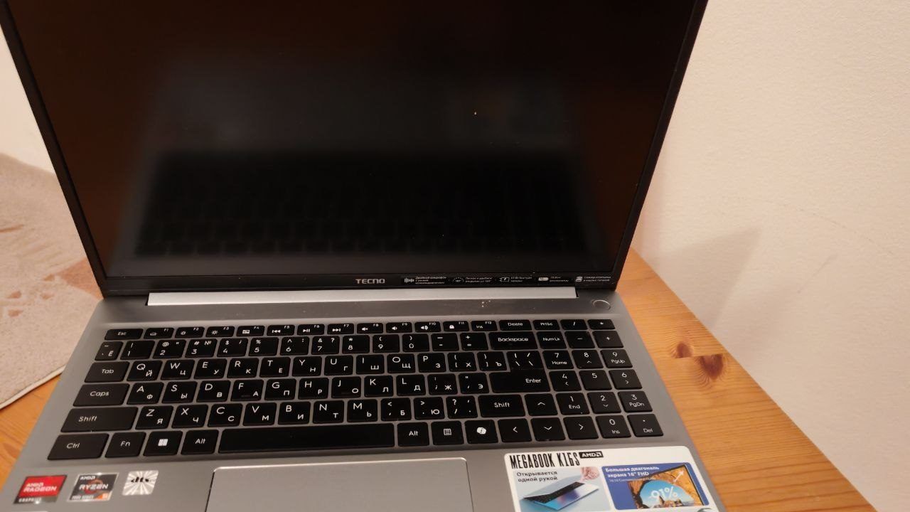 Ноутбук Tecno k16s, 16 ГБ