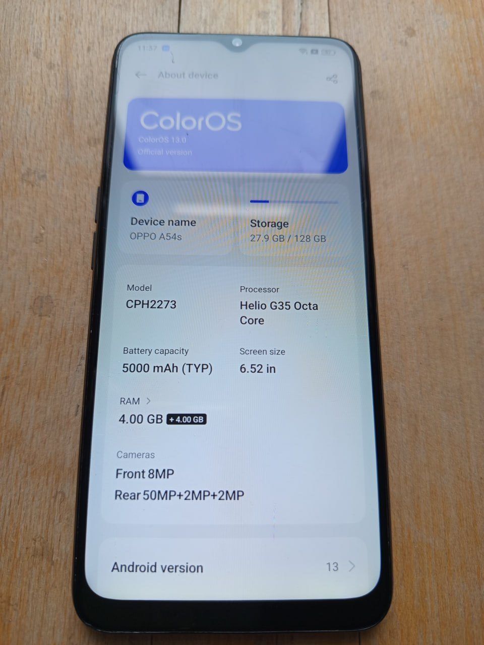 Смартфон Oppo A54s, 128 ГБ