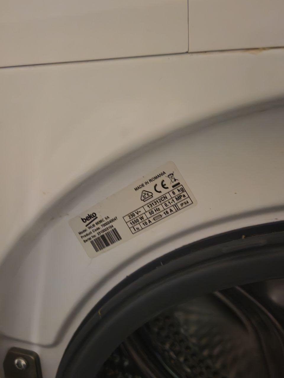 Стиральная машина Beko WUE 6636C XA, 6 кг