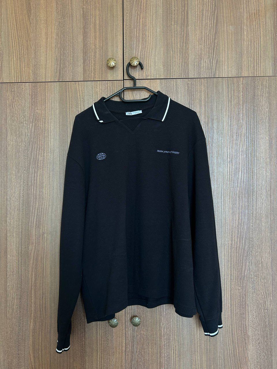 Zara джемпер черный M