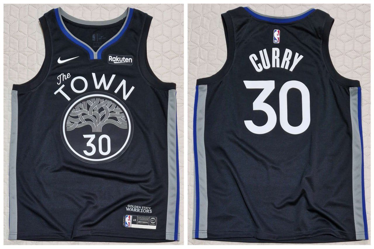 NBA Golden State Warriors GSW 30 Curry The Town City edition L