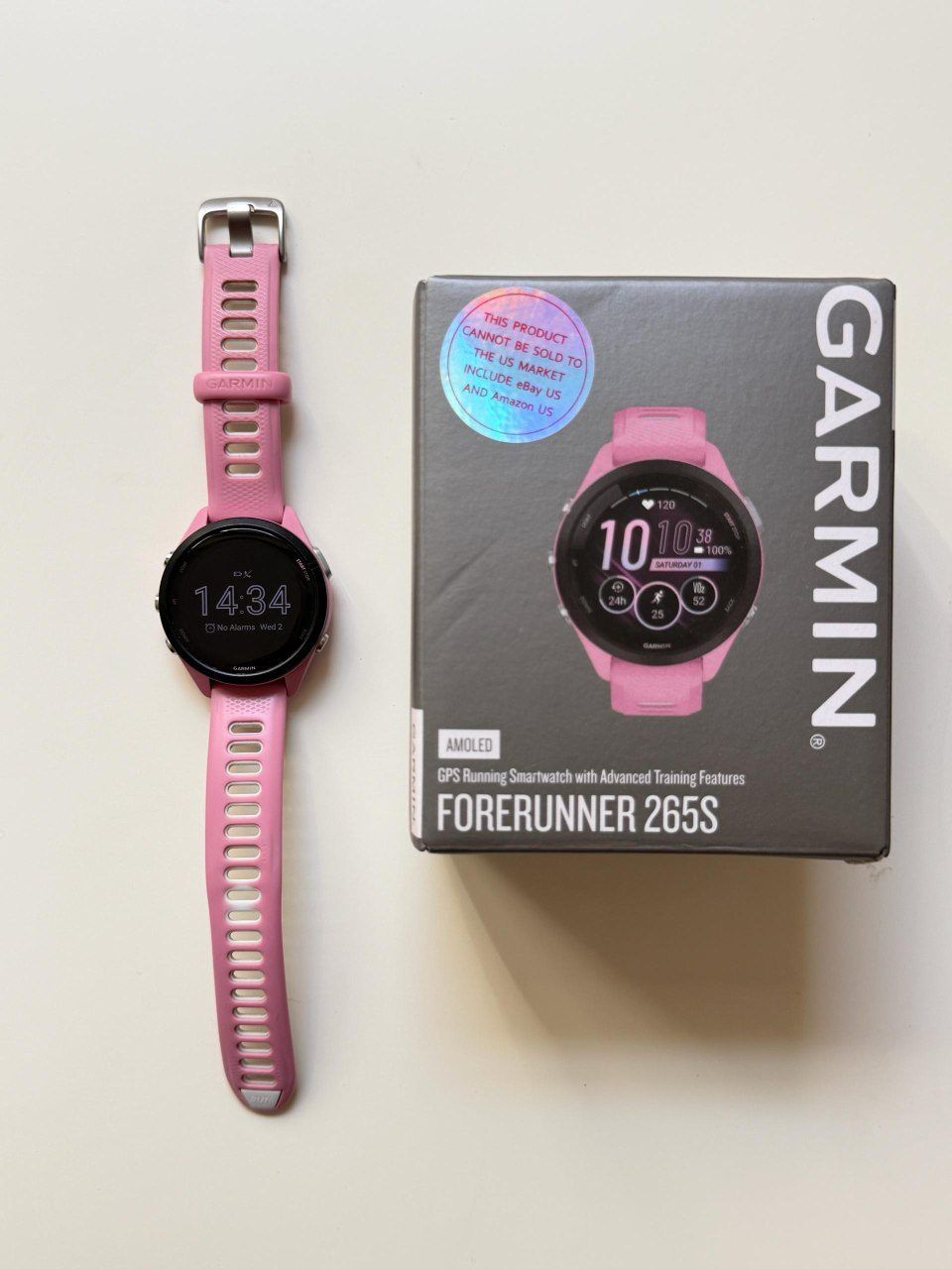Смарт-часы Garmin Forerunner 265S, 42mm light pink