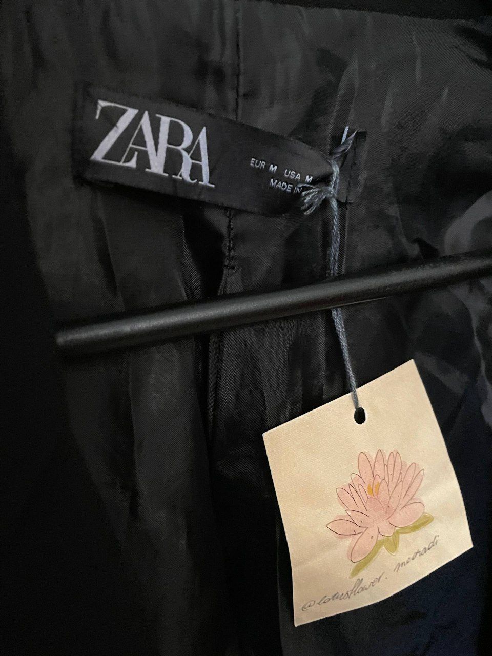 Женский пиджак Zara с рукавами 3/4