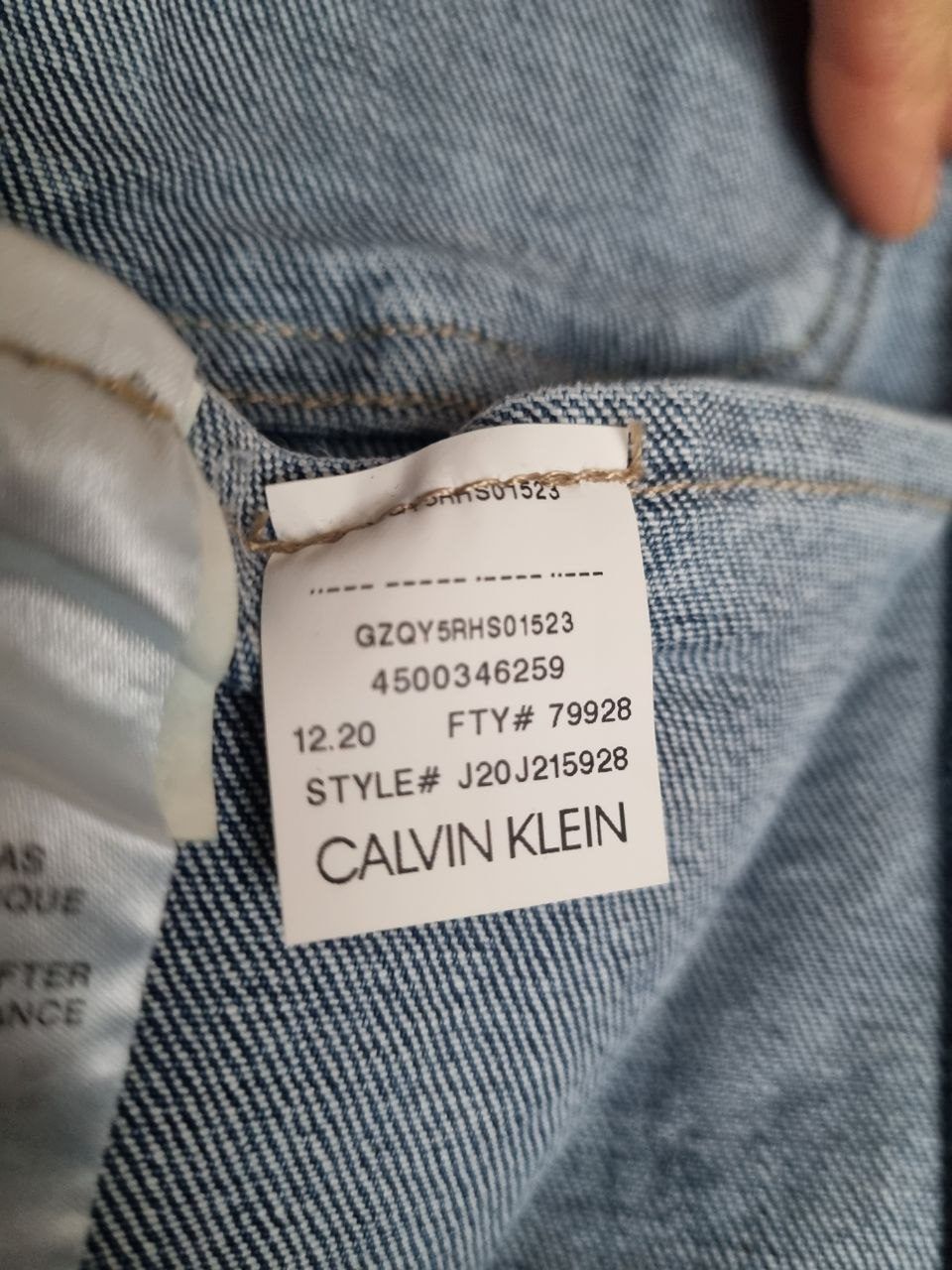 Джинсовая куртка Calvin Klein, размер XS