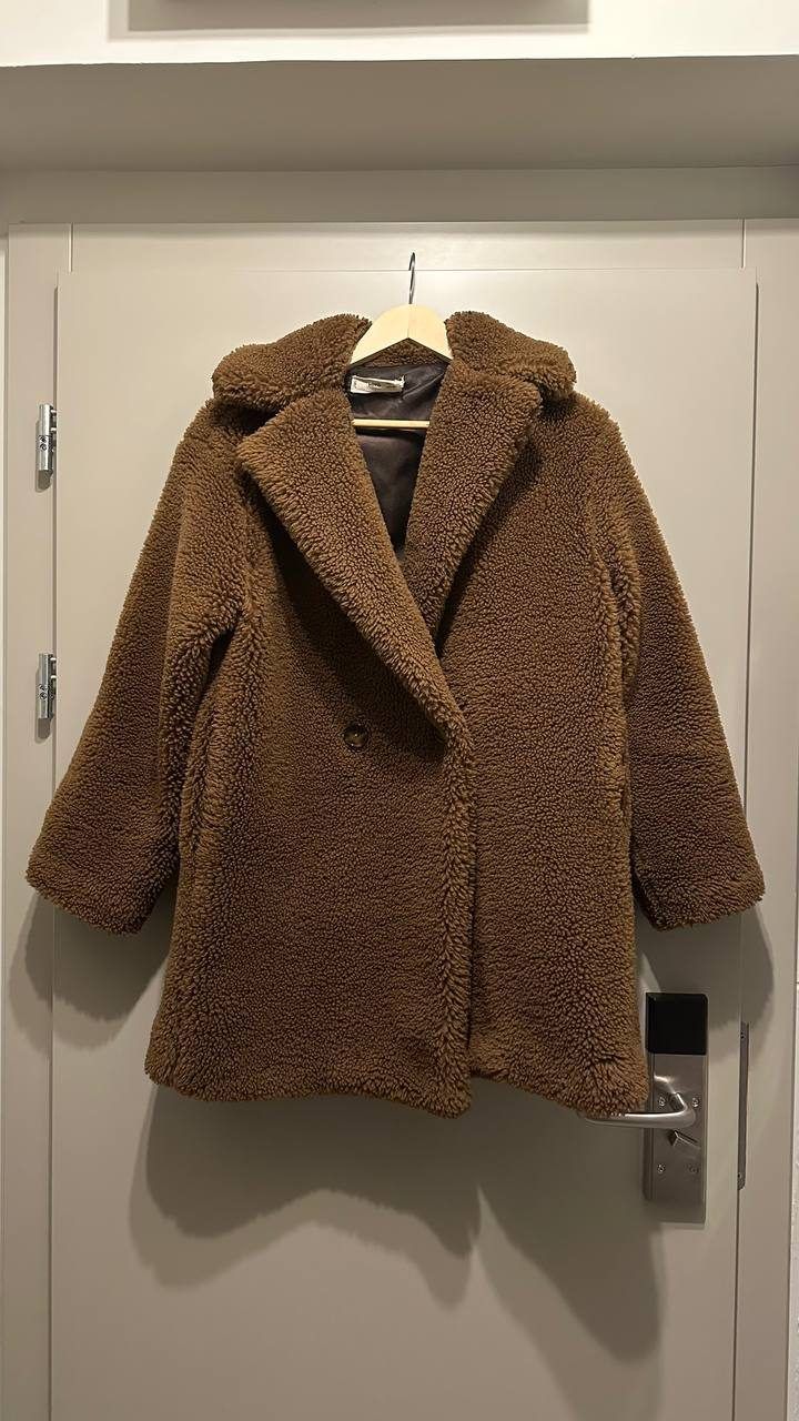 Шуба Mango teddy coat, размер S