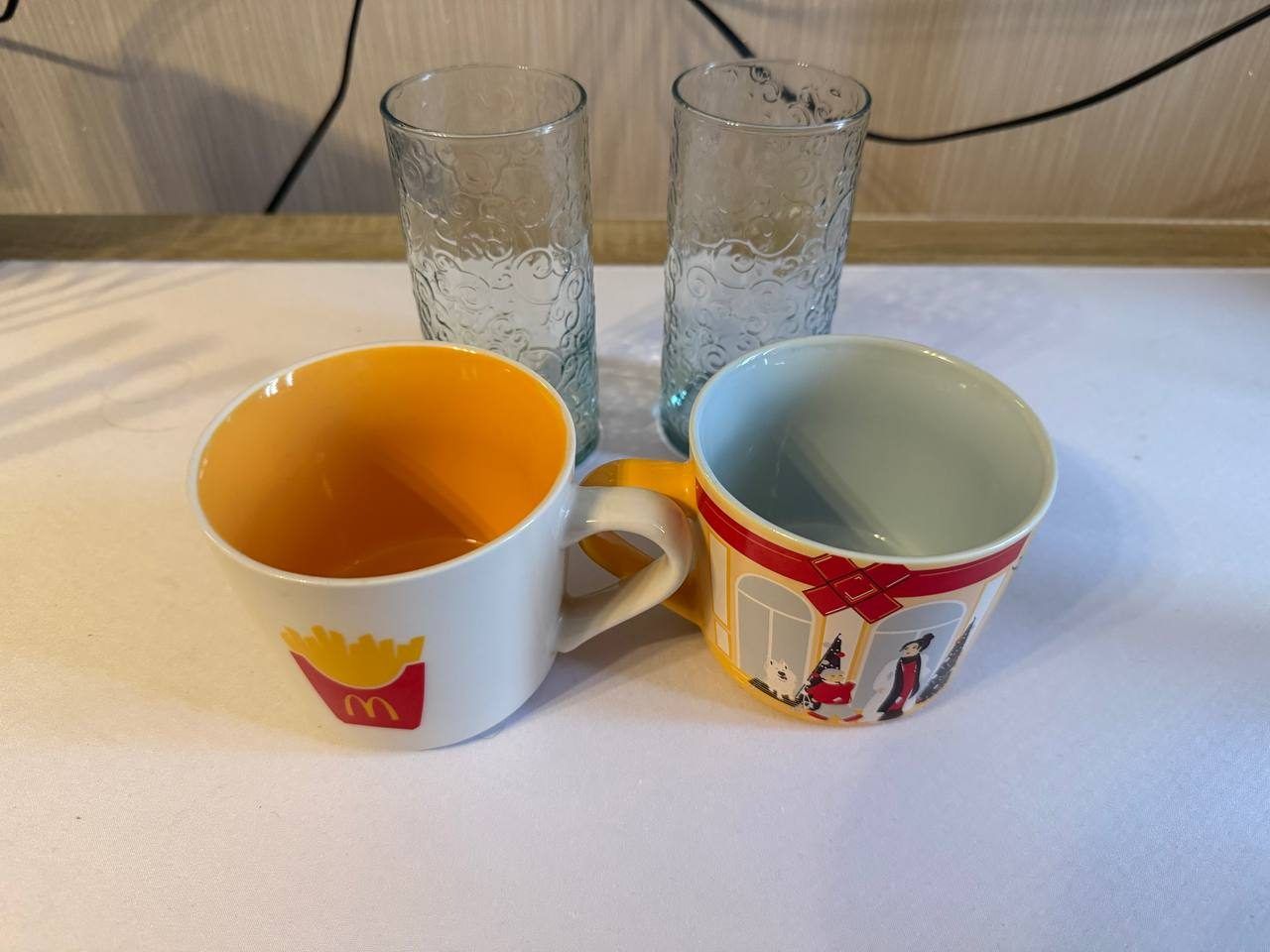 Кружки и стаканы McDonald's McCafe и Coca Cola, бу