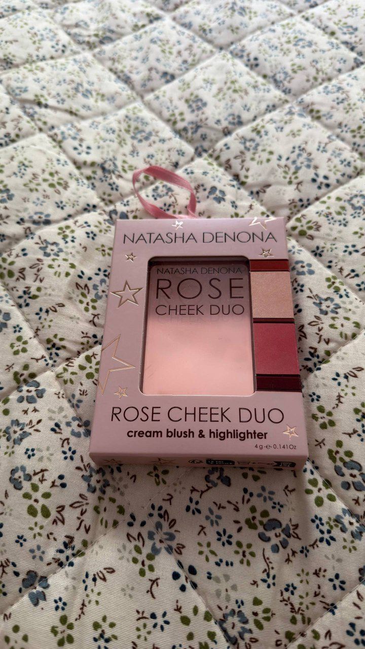 Румяна и хайлайтер Natasha Denona Rose Cheek Duo, новая