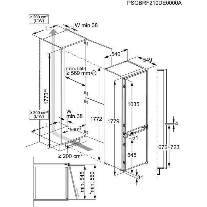 Холодильник Dieter Knoll DKBB2687SK, встраиваемый
