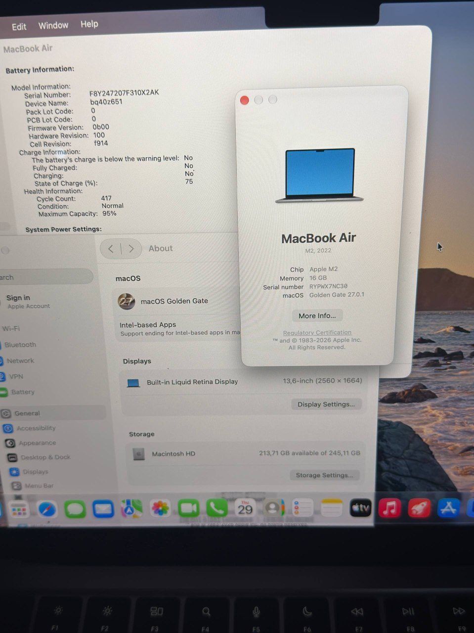 Ноутбук Apple MacBook Air, 13,6 дюйма