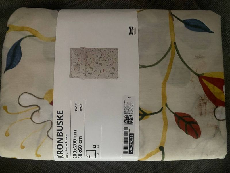 Шторы IKEA Кронбуске / Ангслилья, 200/200 см