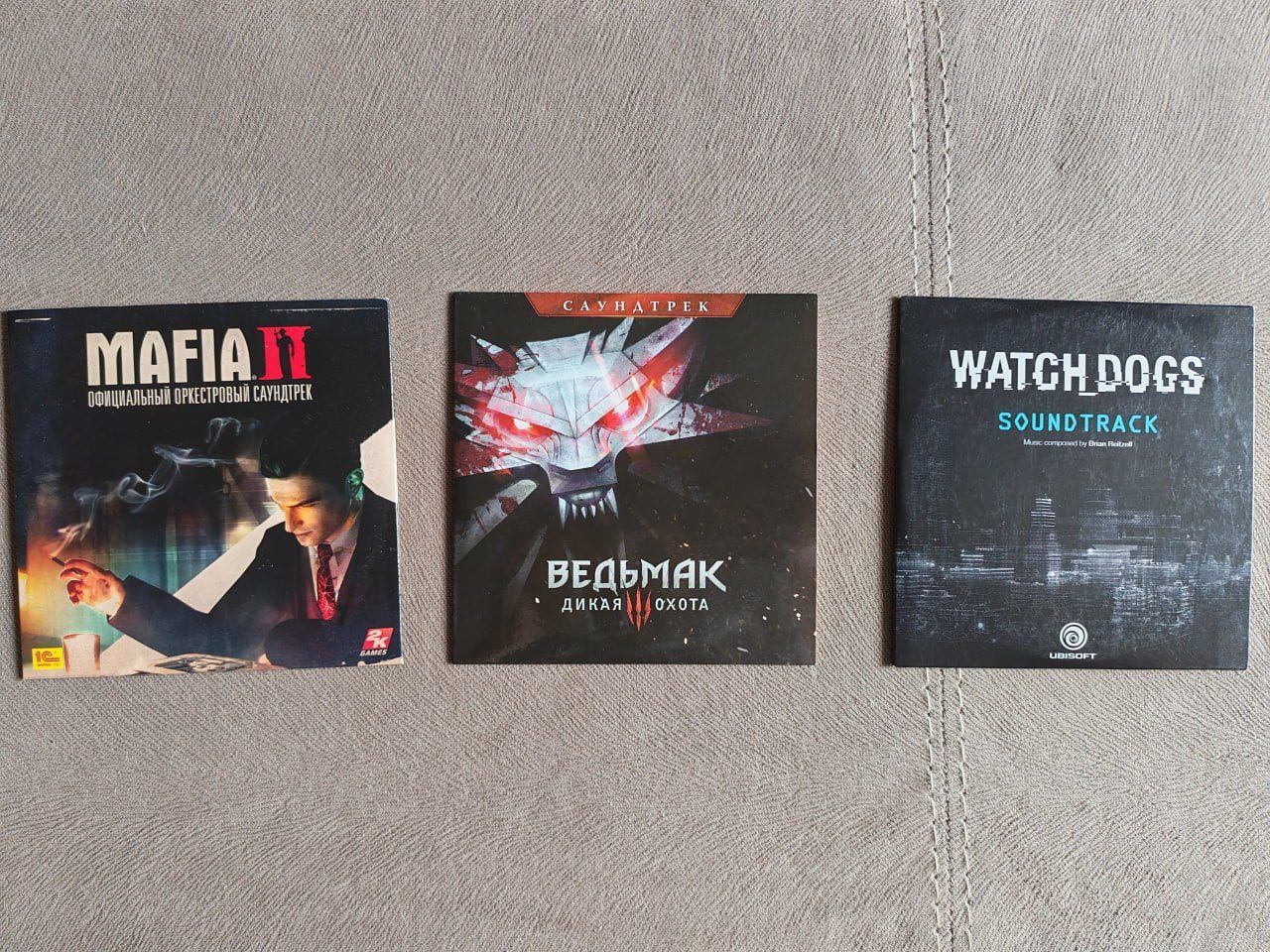 Аудиодиски Mafia 2, Ведьмак Дикая Охота, WatchDocs, 3 диска