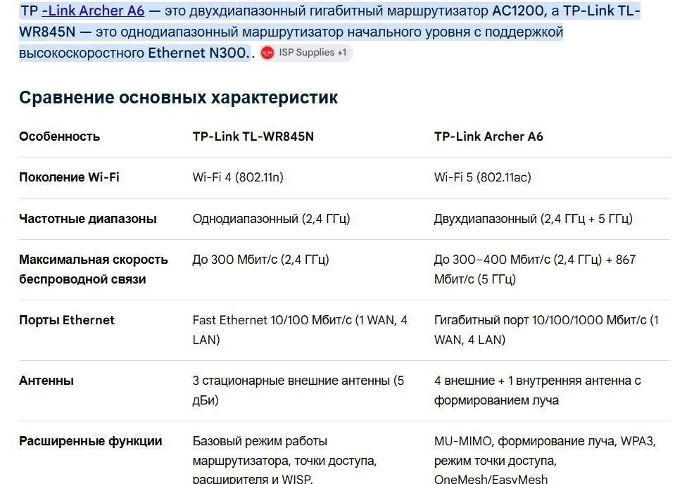 Роутер Tp-link archer A6